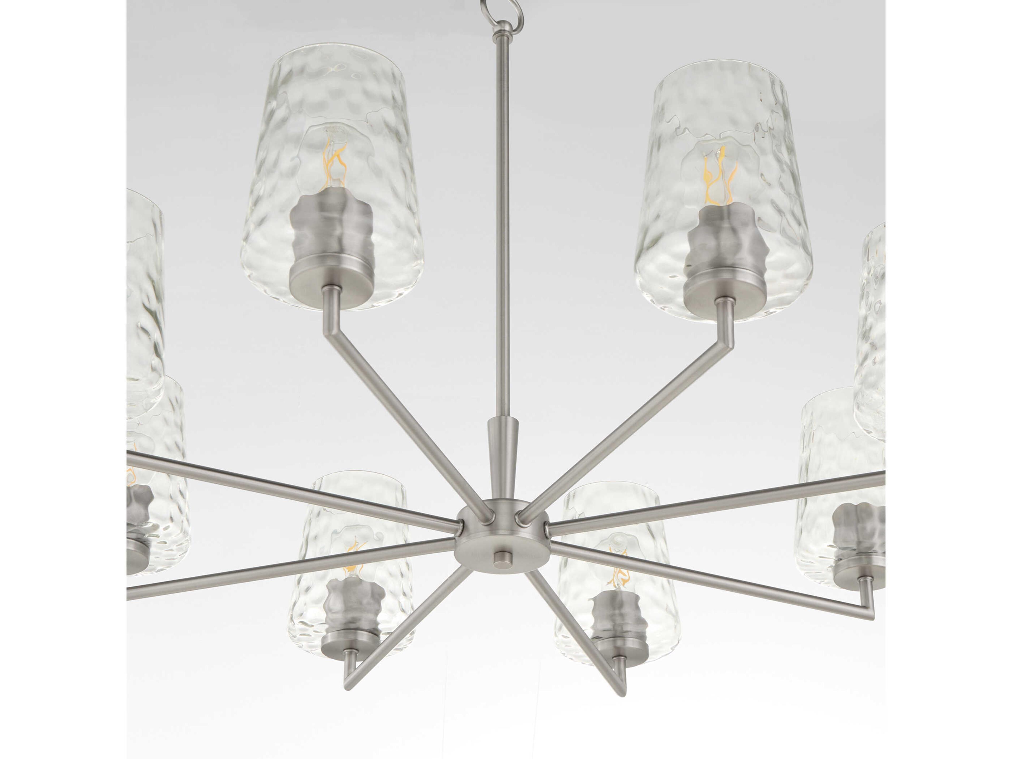 Quorum Goodwin 8-Light Satin Nickel Chandelier