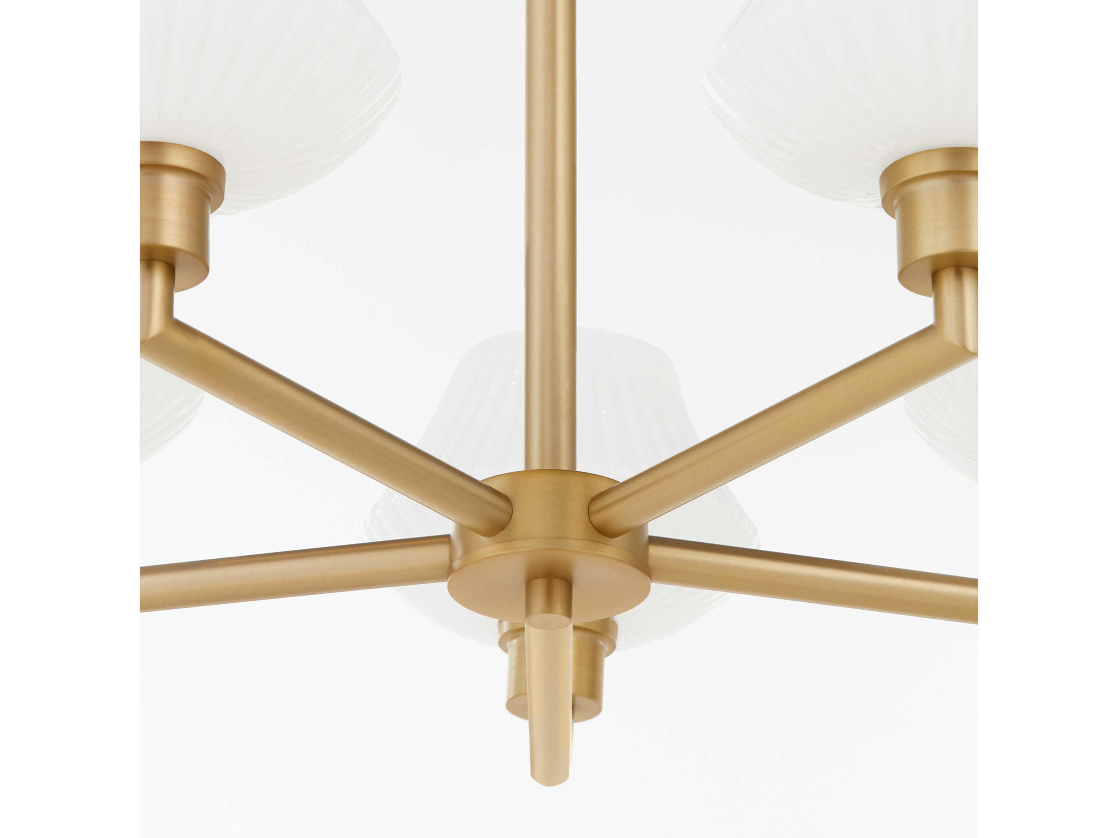 Quorum Cassini 5-Light Aged Brass Chandelier