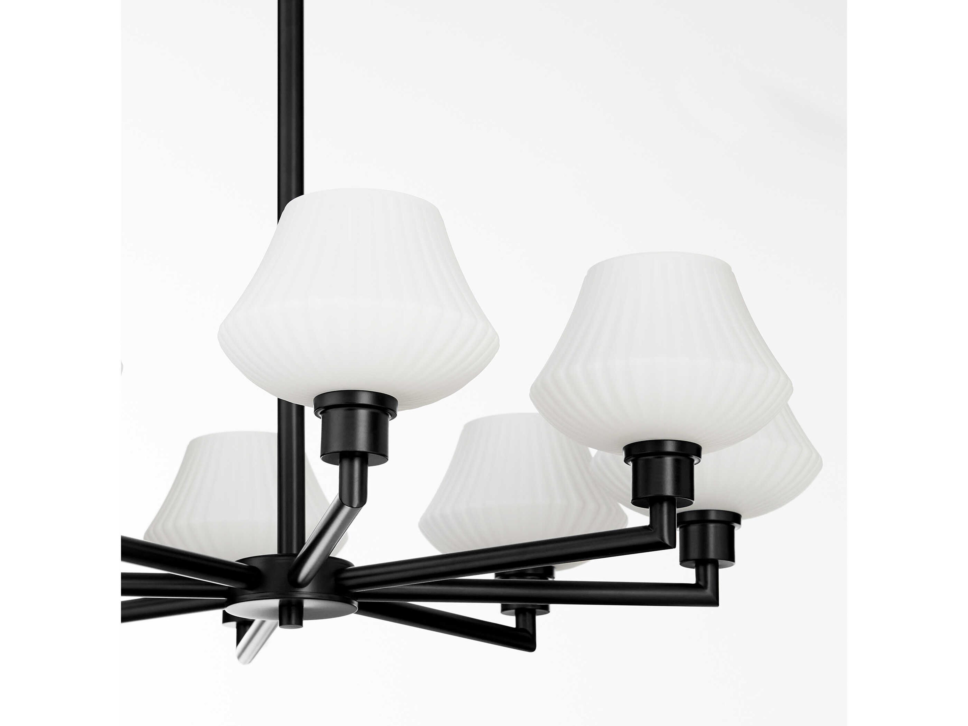 Quorum Cassini 8-Light Matte Black Chandelier