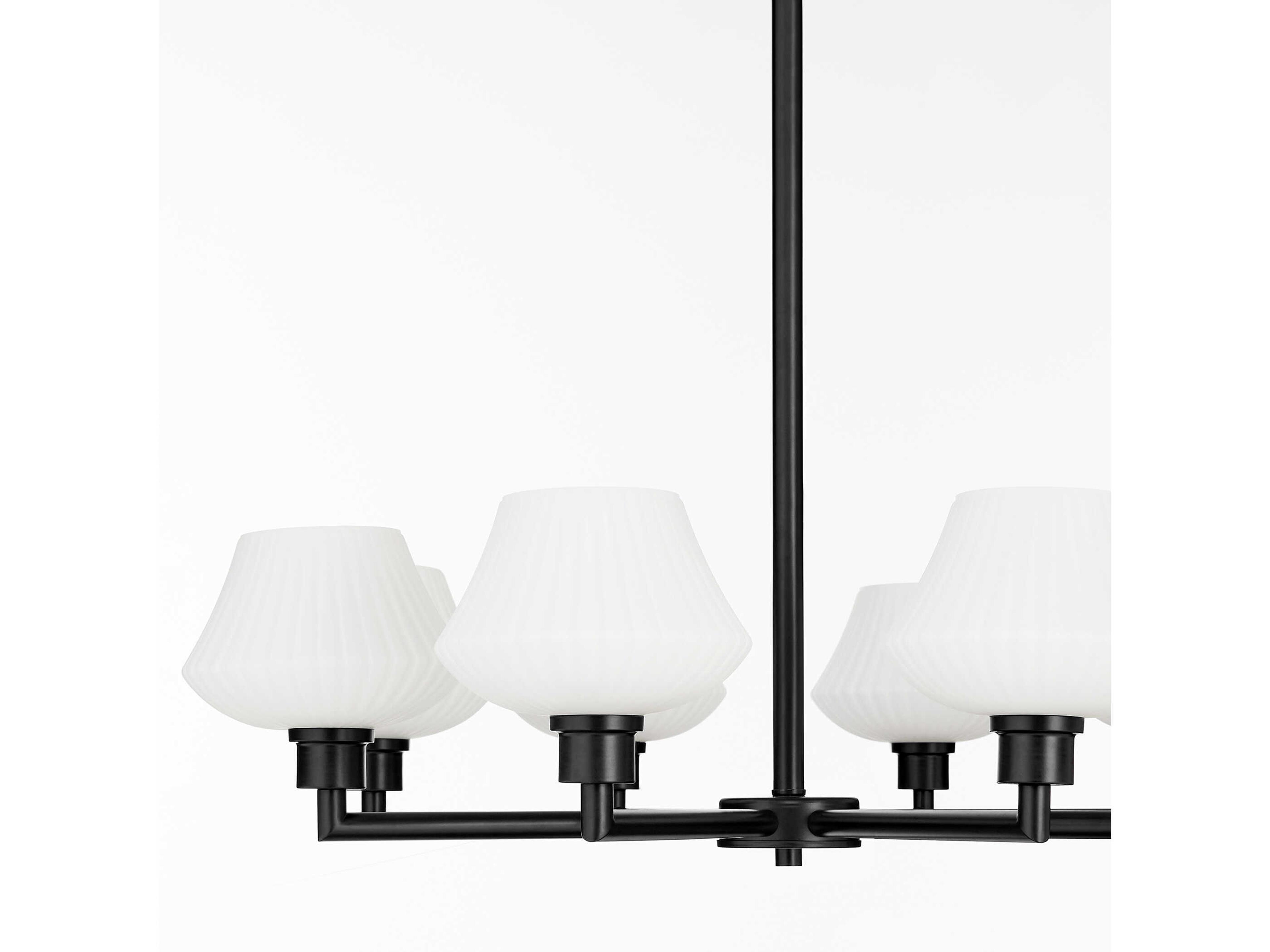 Quorum Cassini 8-Light Matte Black Chandelier