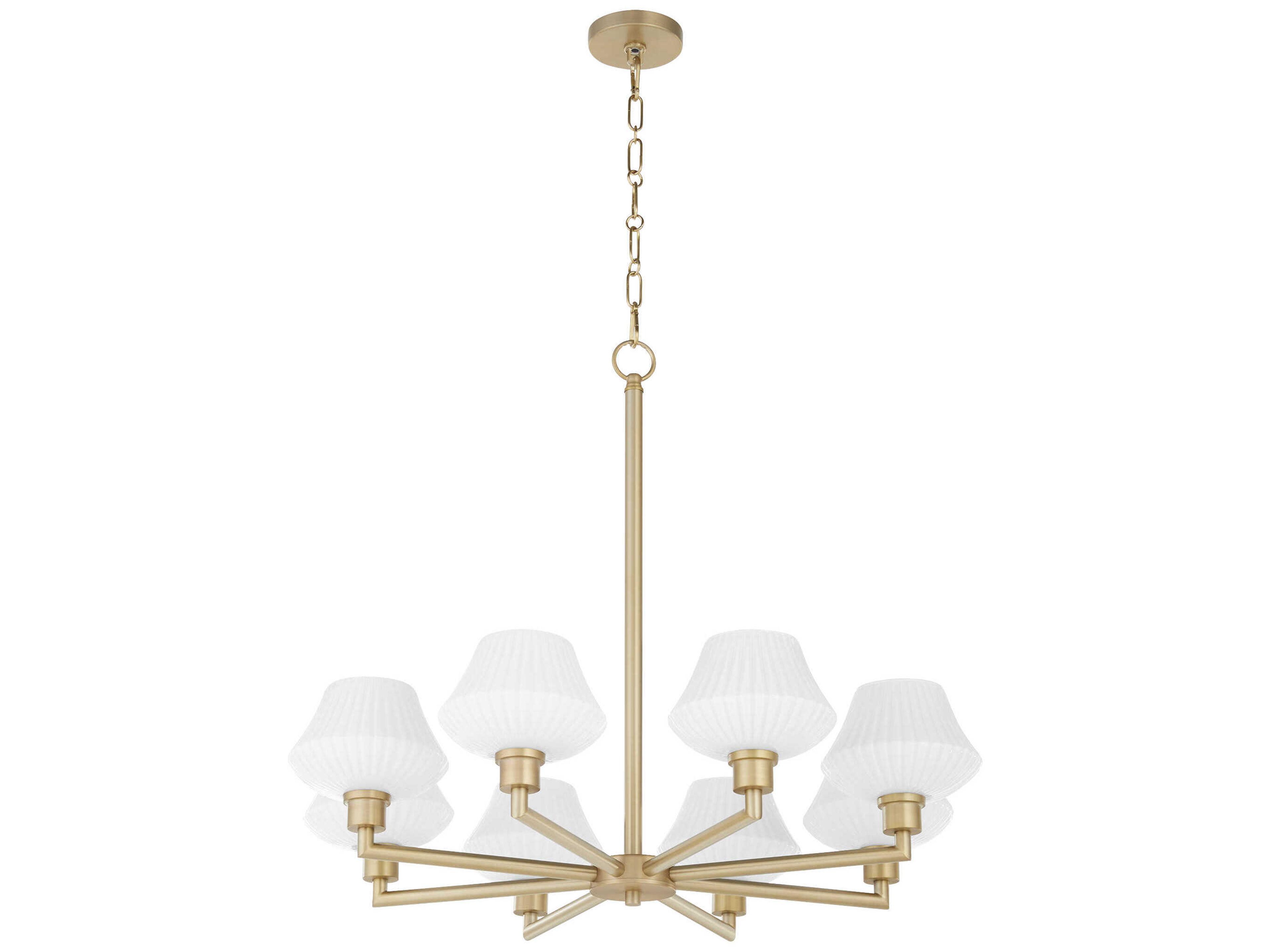 Cassini 8-Light Aged Brass Chandelier