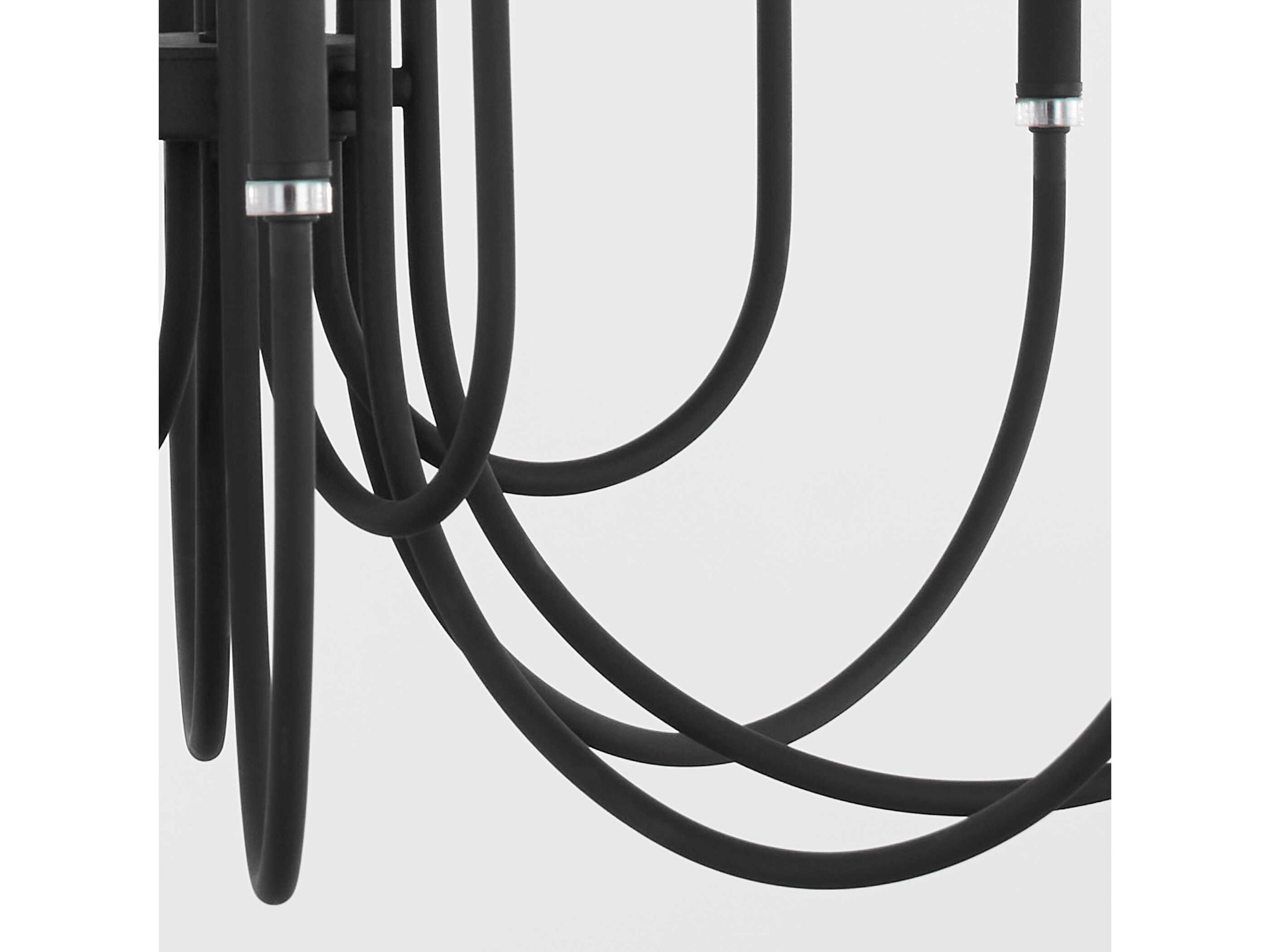 Quorum Summit 12-Light Textured Black Candelabra Chandelier