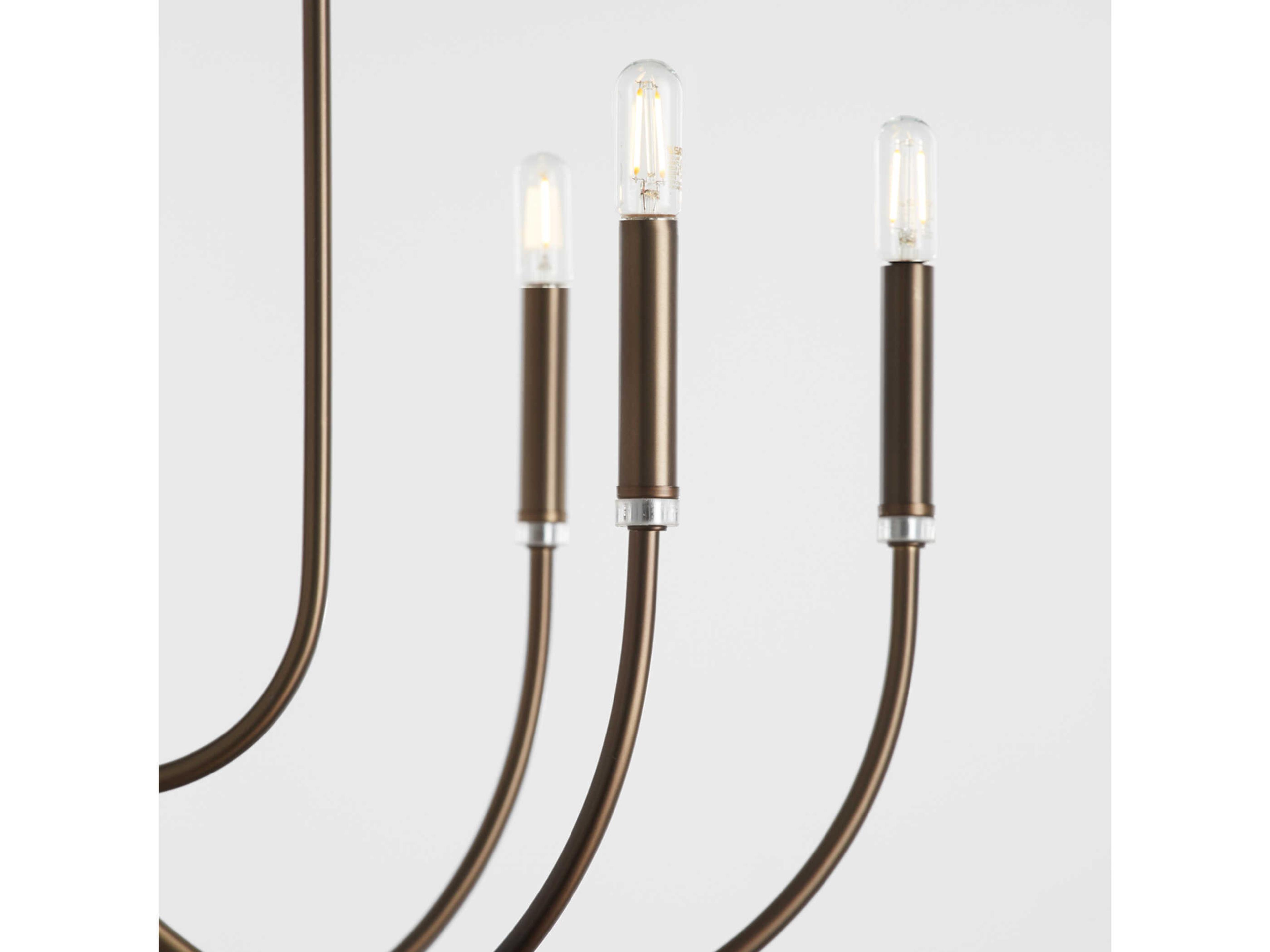 Quorum Summit 12-Light Dark Brass Candelabra Chandelier