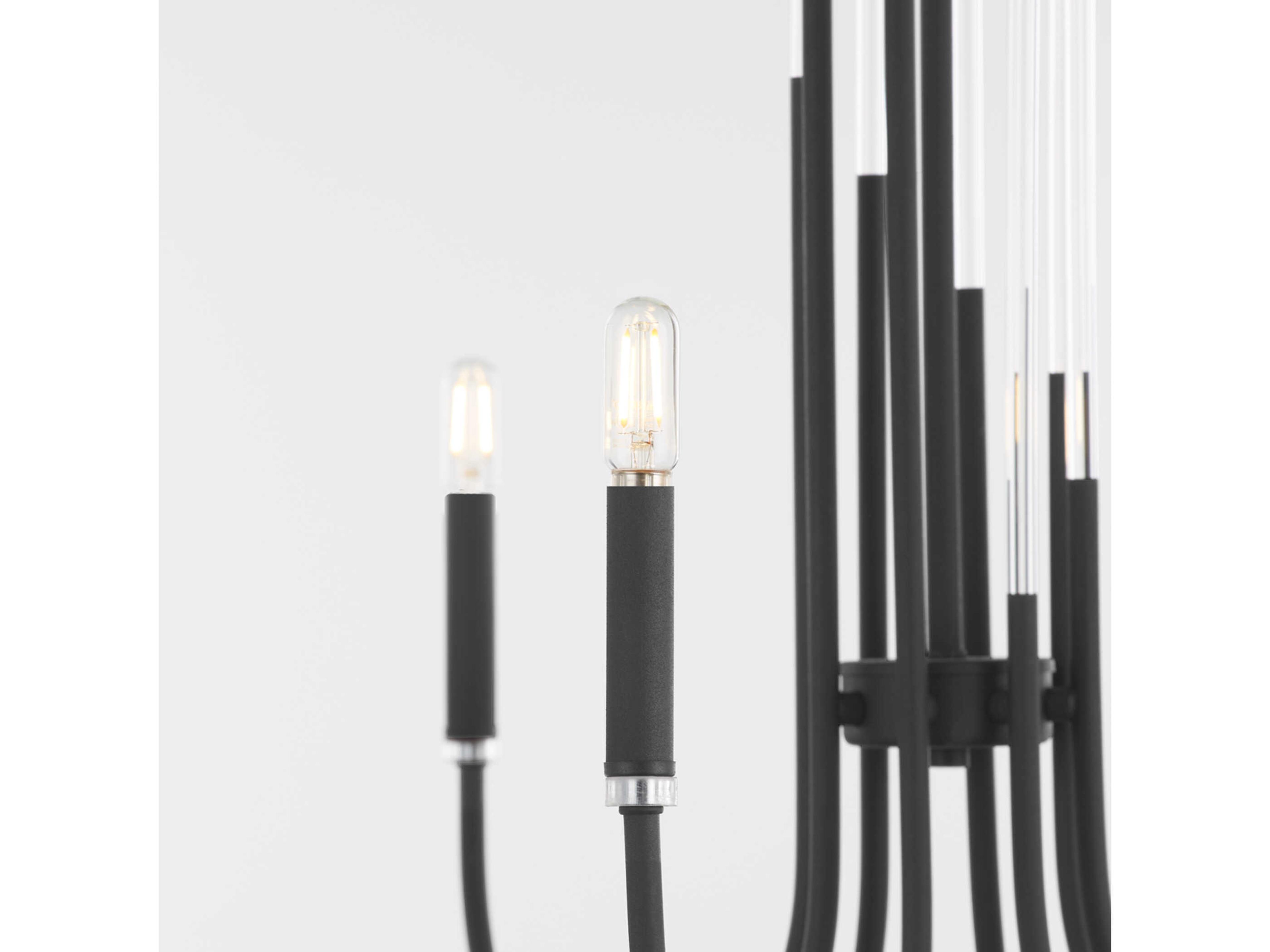 Quorum Summit 8-Light Textured Black Candelabra Chandelier