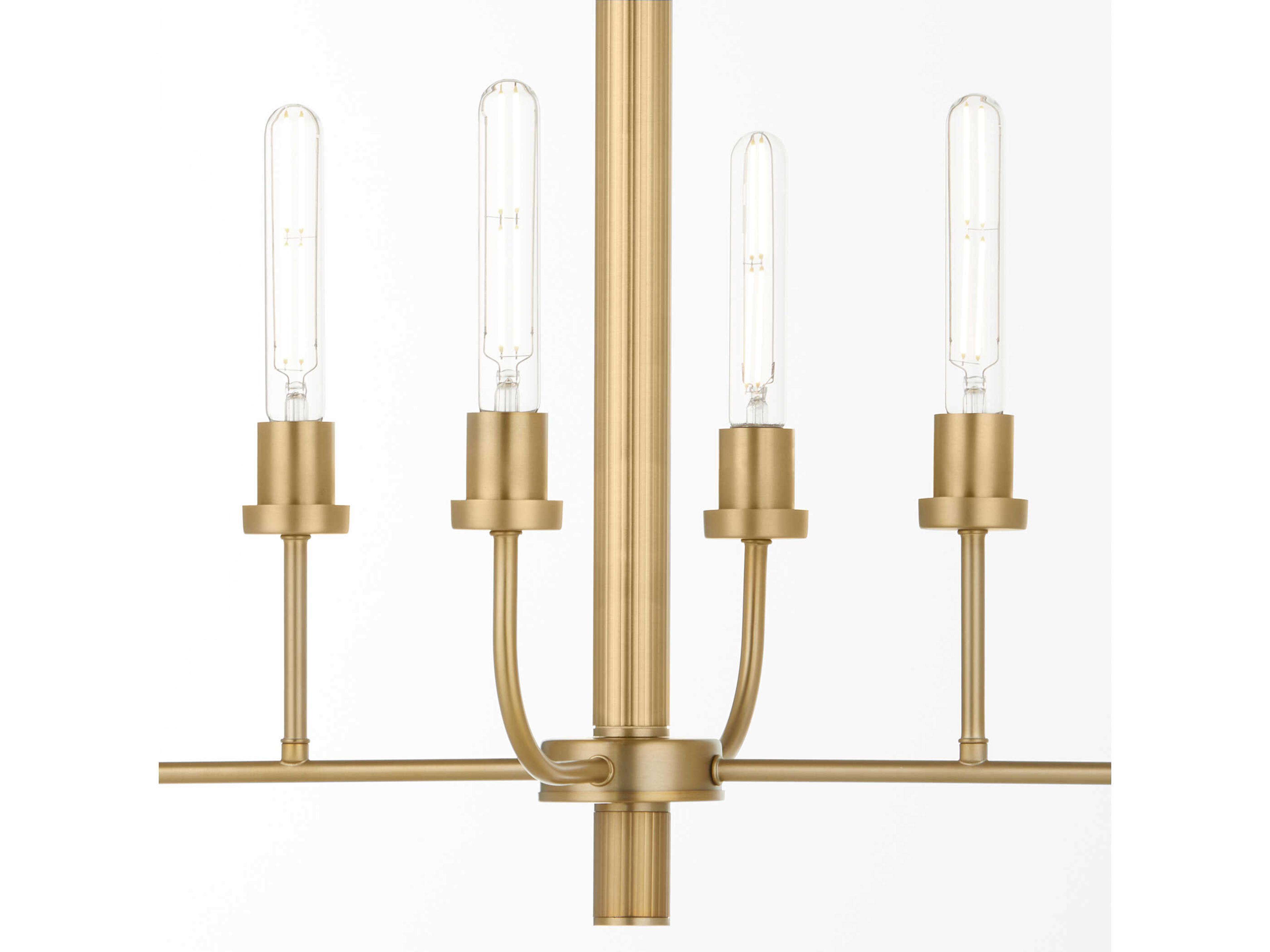 Quorum Sheridan 8-Light Aged Brass Linear Island Pendant