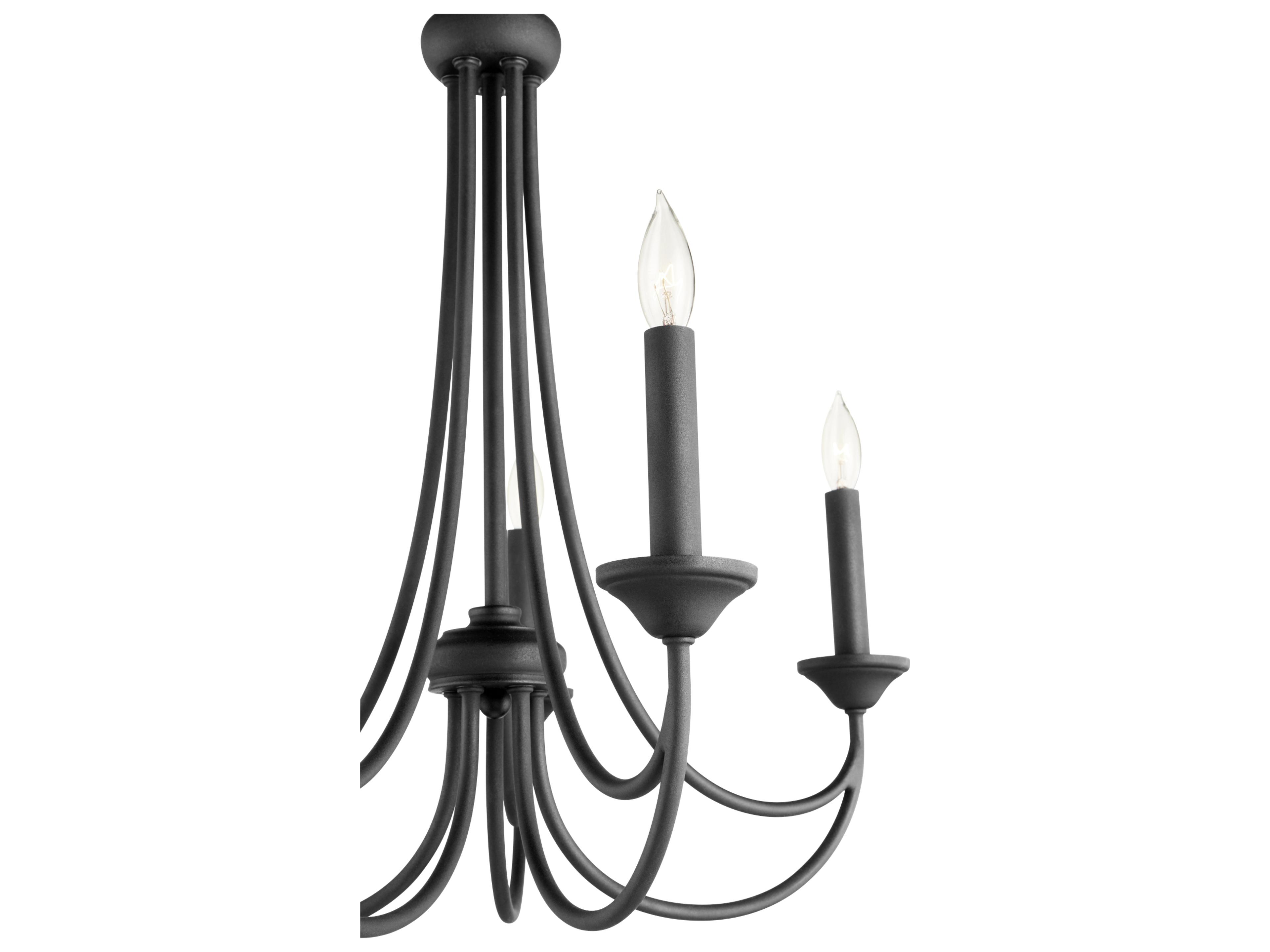 Quorum Brooks 5-Light Noir Black Candelabra Chandelier
