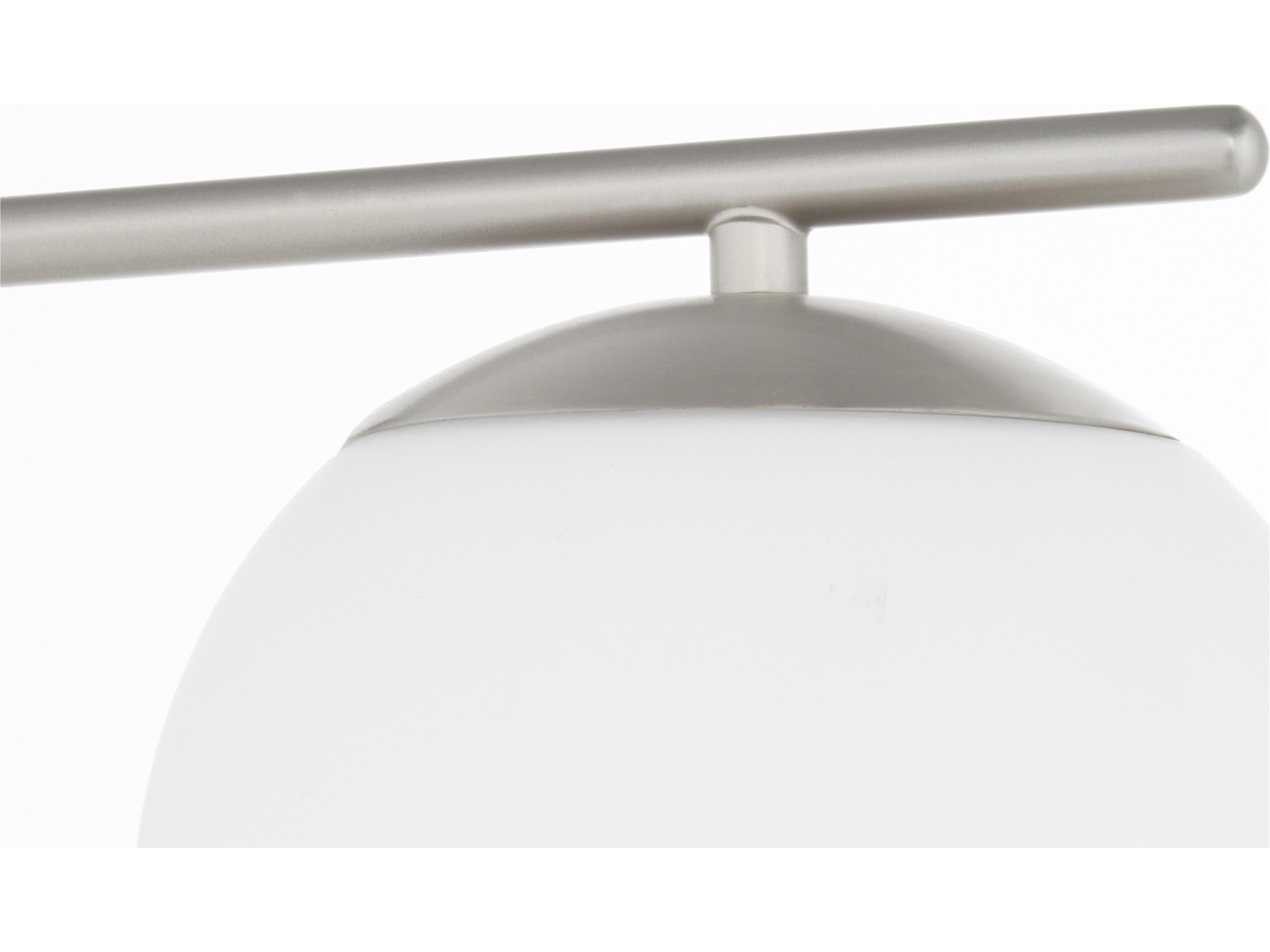 Quorum Jasper 3-Light Satin Nickel Steel Globe Chandelier