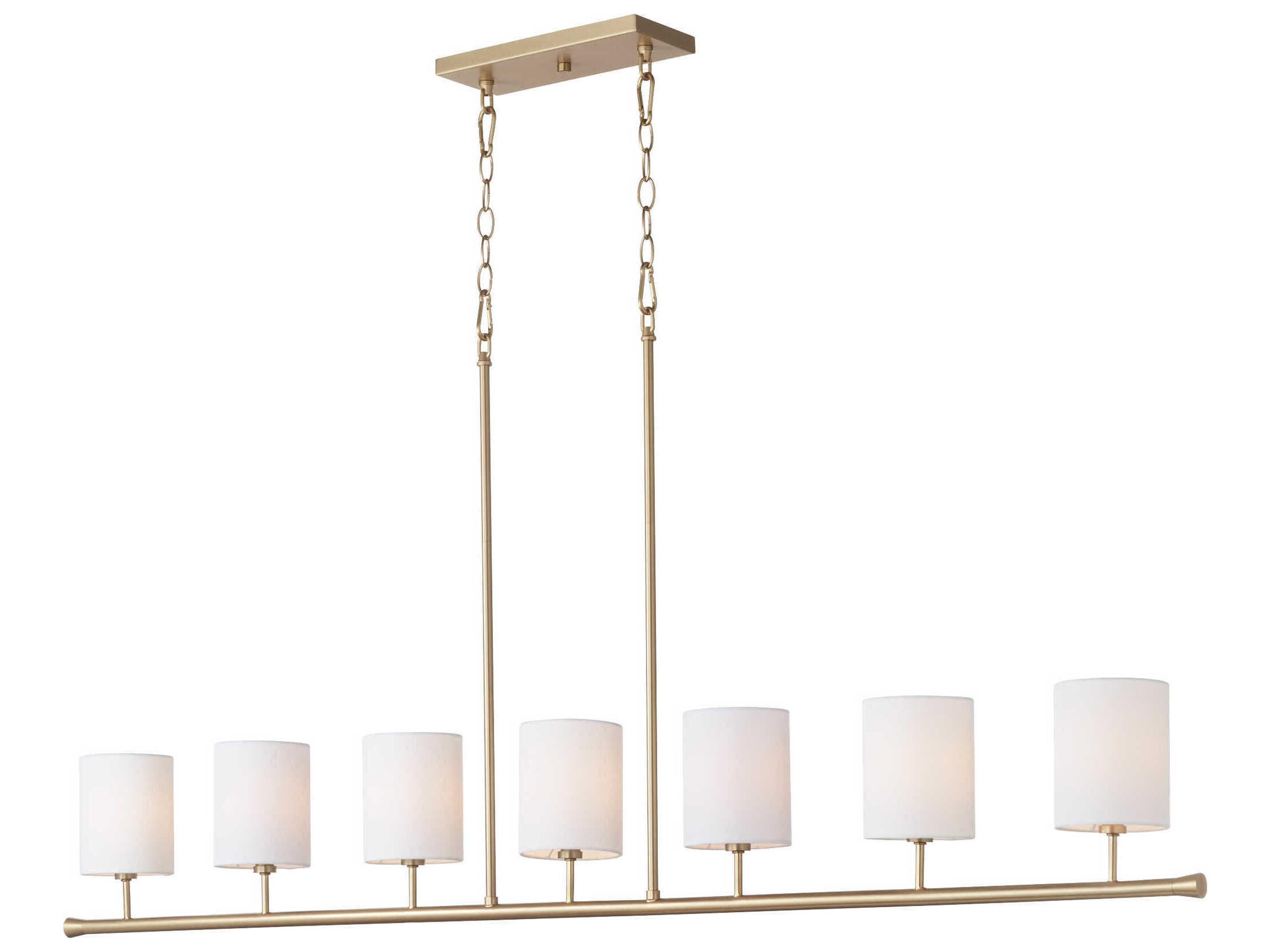 Quorum Harmony 7-Light Aged Brass Cylinder Island Pendant
