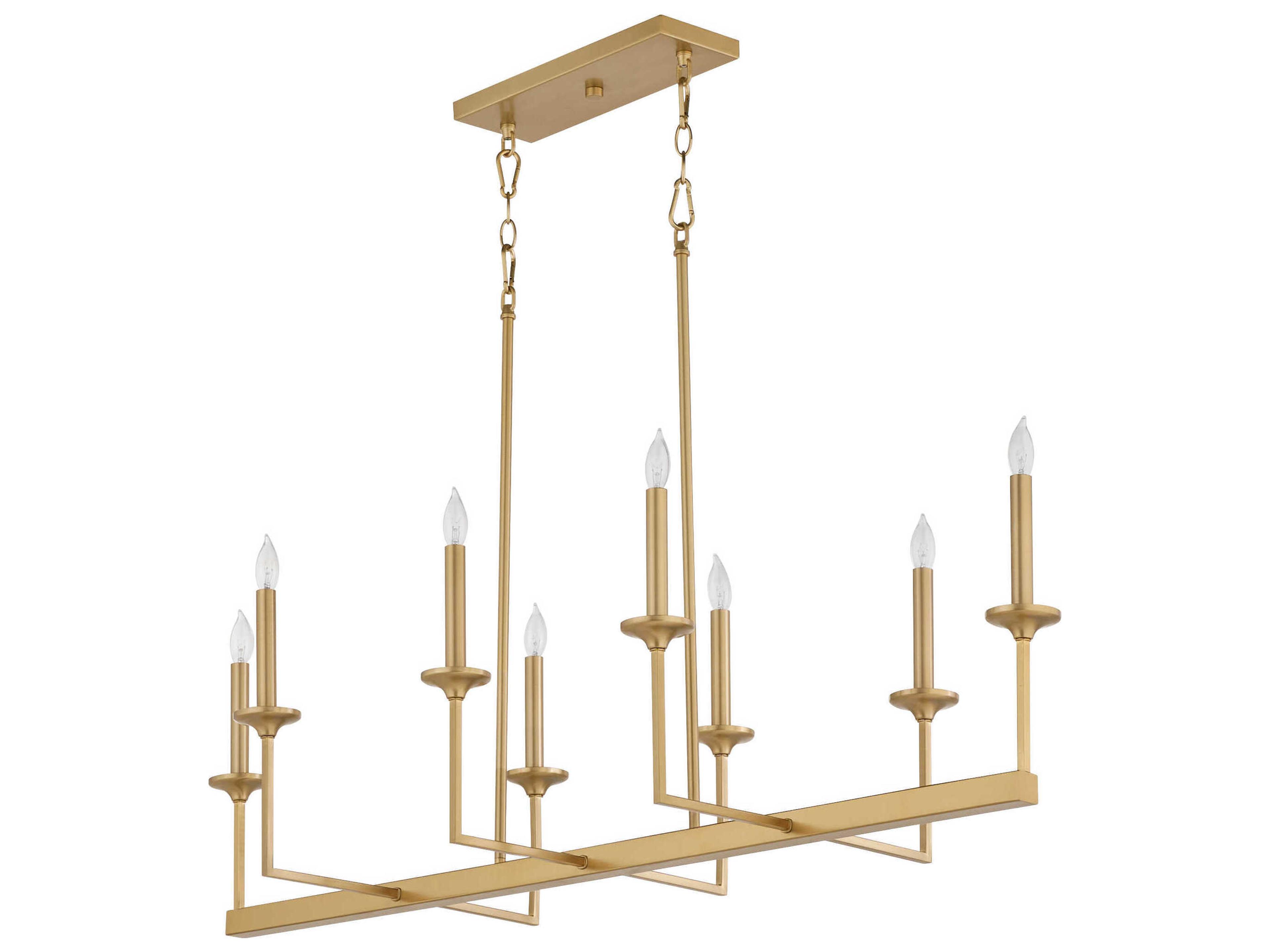 Eldorado 8-Light Aged Brass Island Pendant