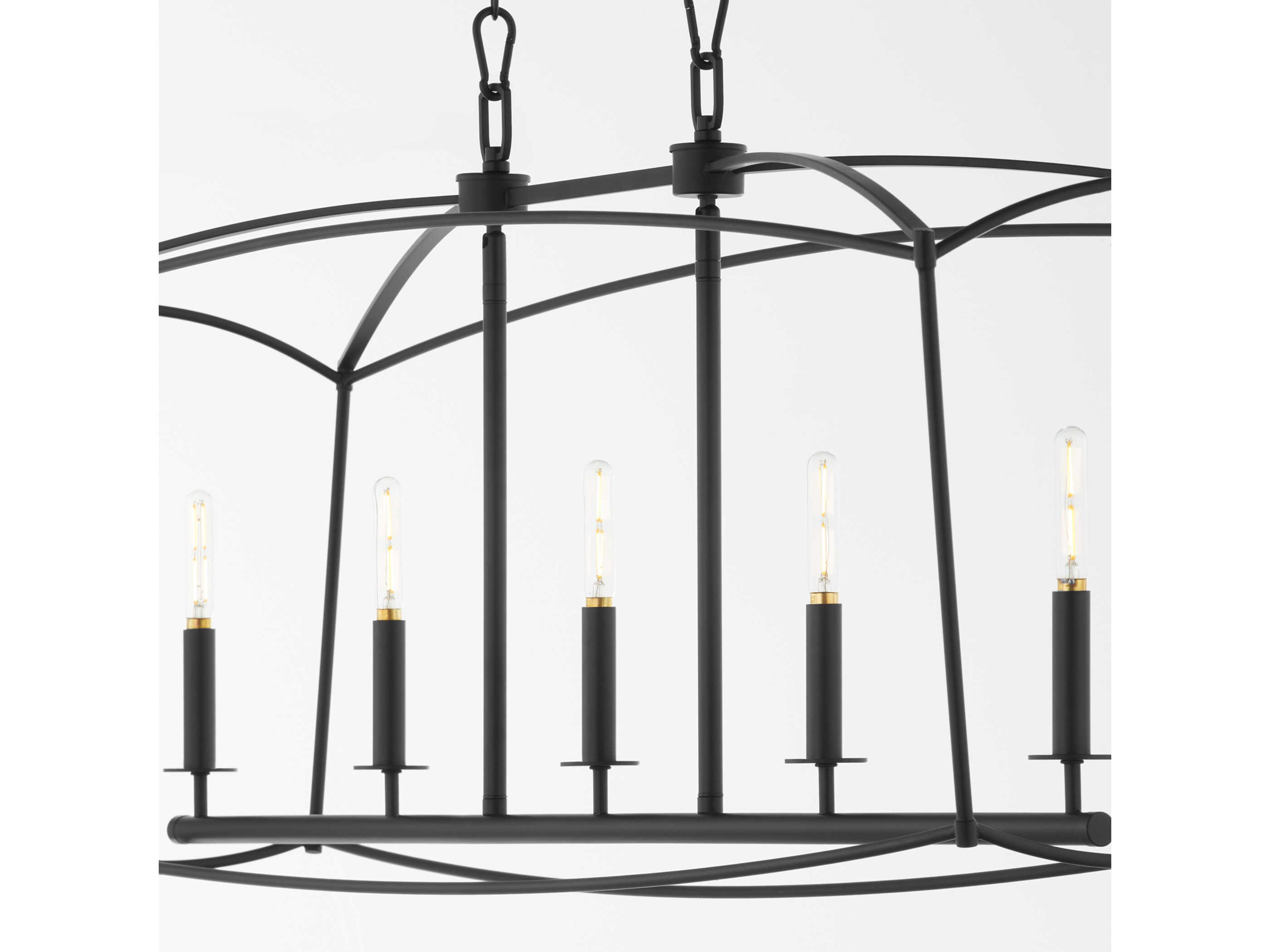 Quorum Mantle 5-Light Matte Black Island Pendant