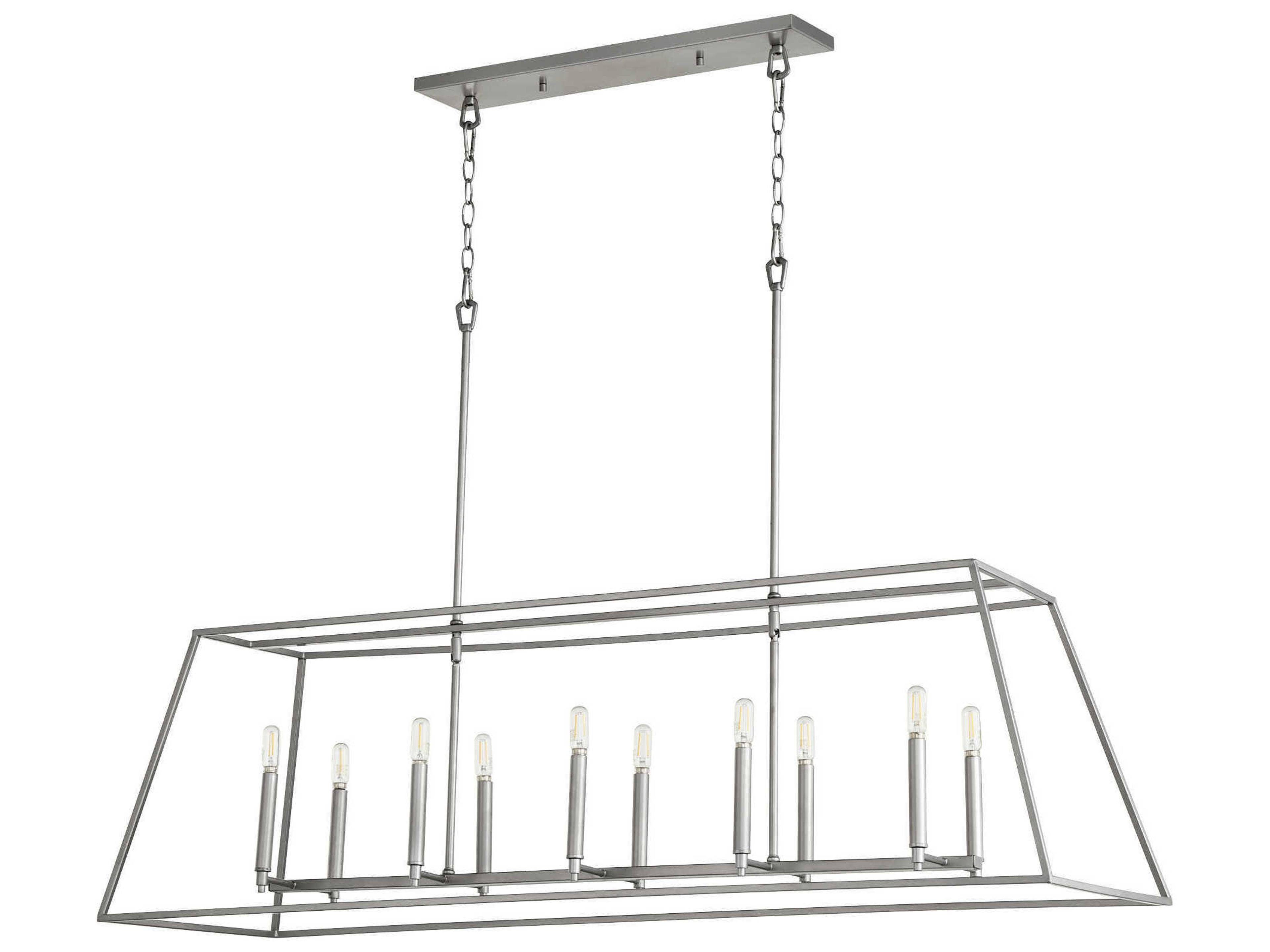 Gabriel 10-Light Classic Nickel Island Pendant