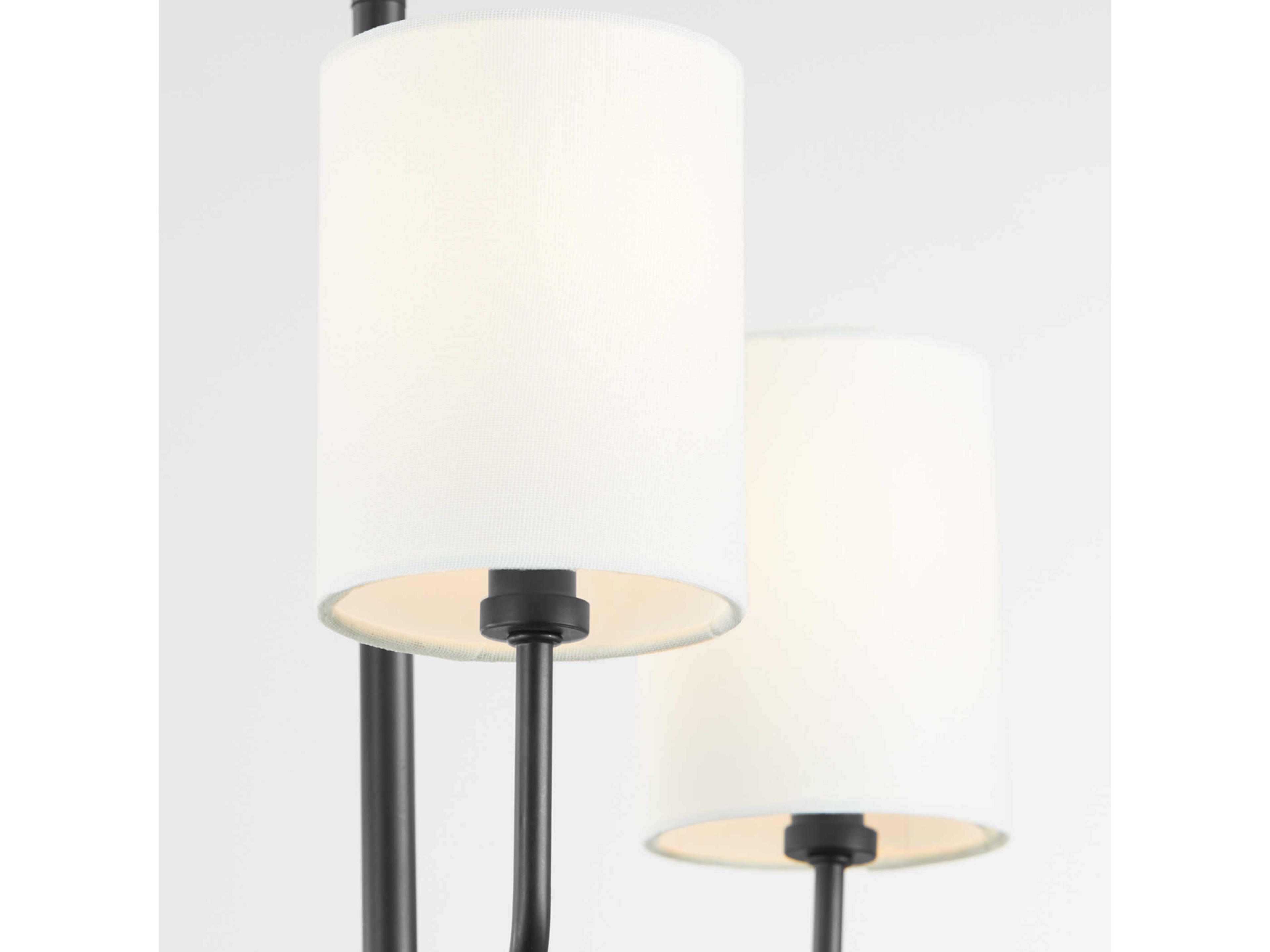 Quorum Harmony 3-Light Matte Black Cylinder Chandelier