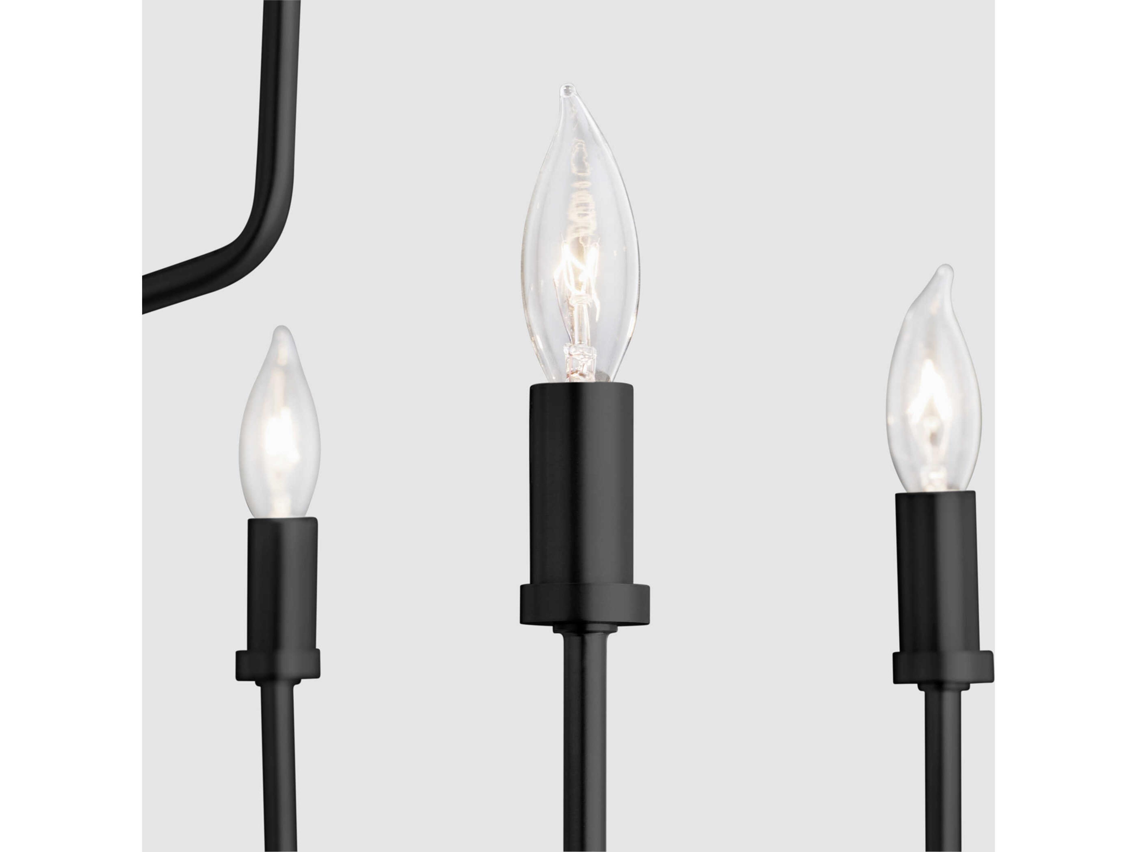 Quorum Harmony 9-Light Matte Black Cylinder Chandelier