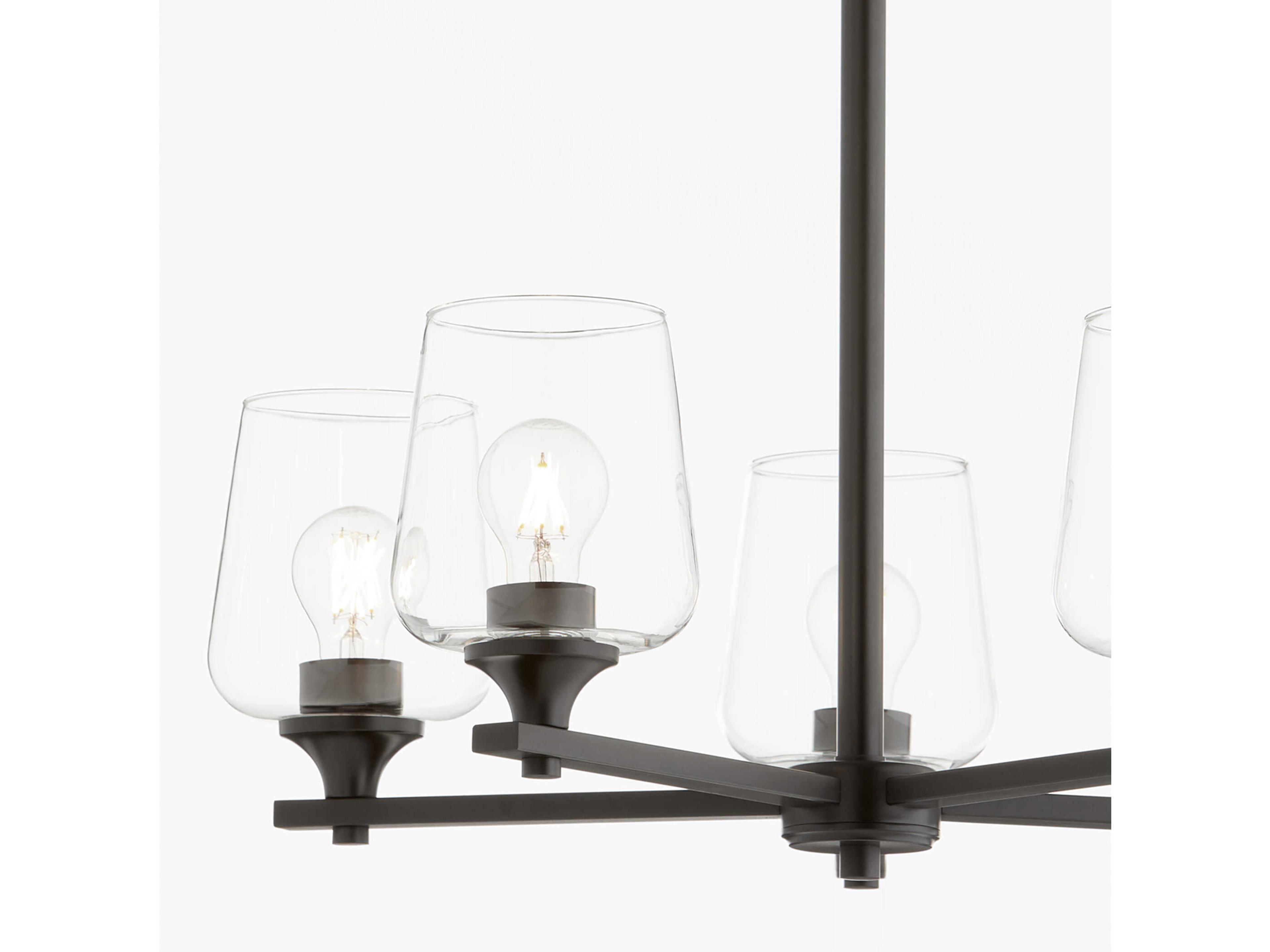 Quorum Veno 5-Light Matte Black Chandelier