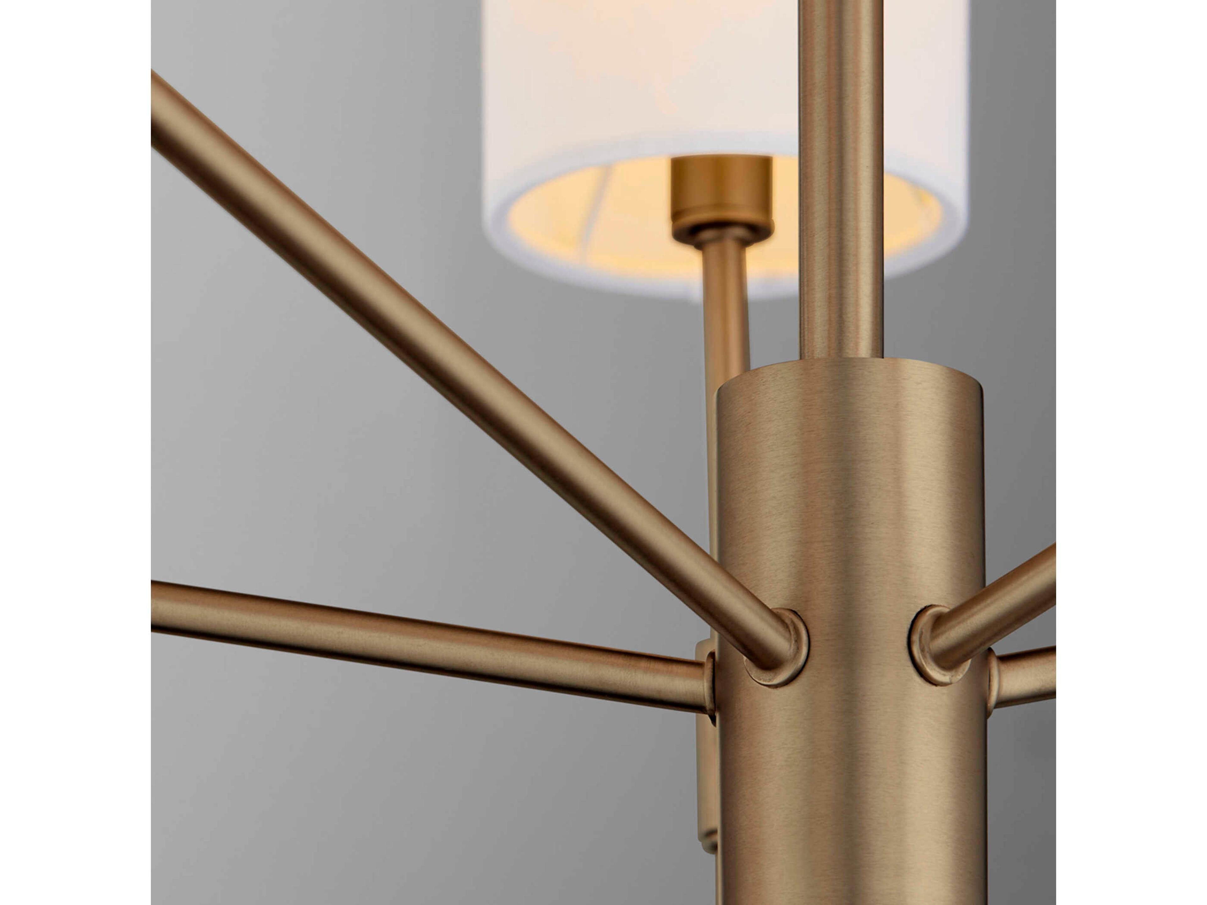 Quorum Hamilton 5-Light Dark Brass Cylinder Chandelier
