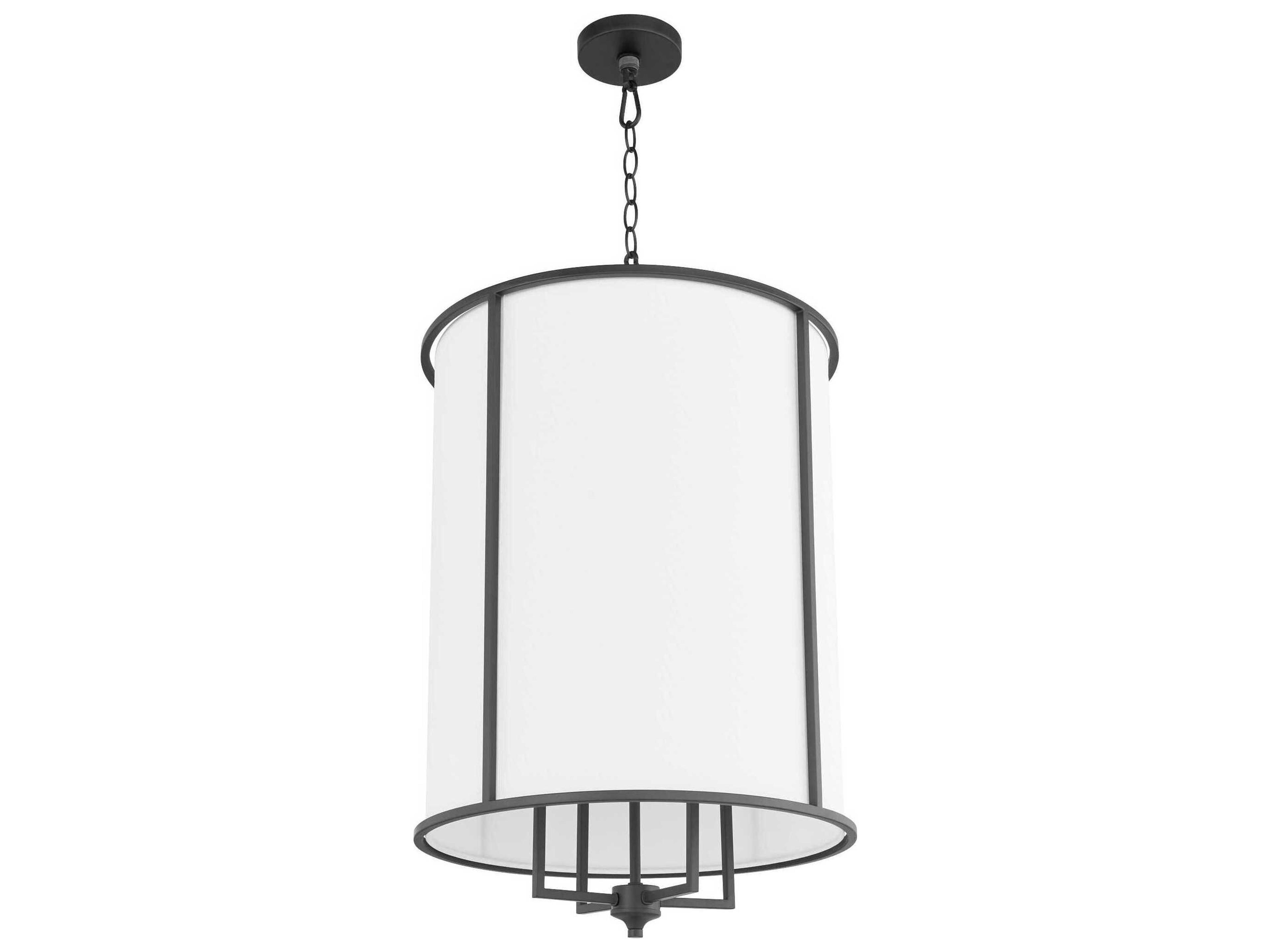 Eldorado 4-Light Matte Black Cylinder Pendant
