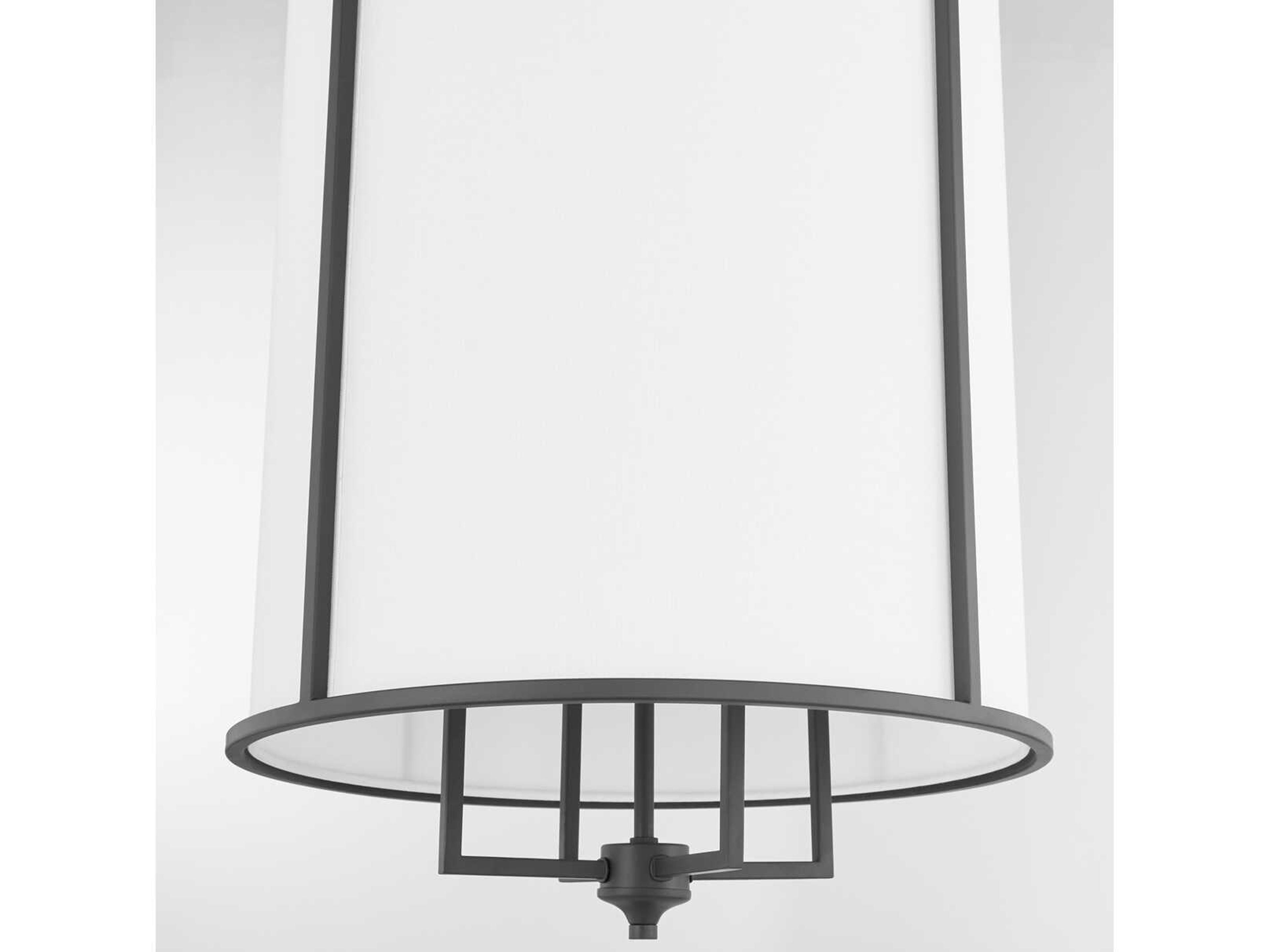 Quorum Eldorado 4-Light Matte Black Cylinder Pendant