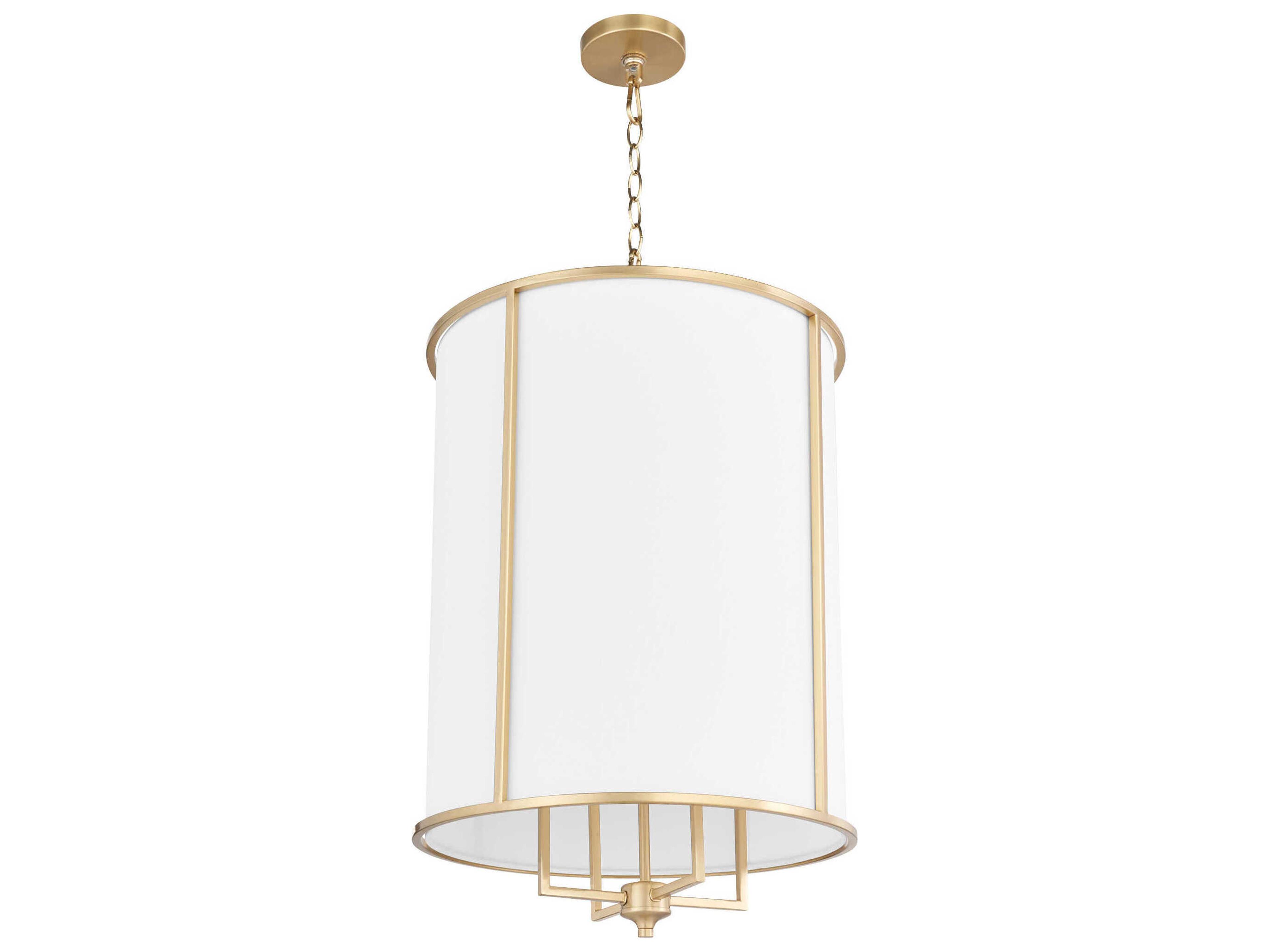 Eldorado 4-Light Aged Brass Cylinder Pendant
