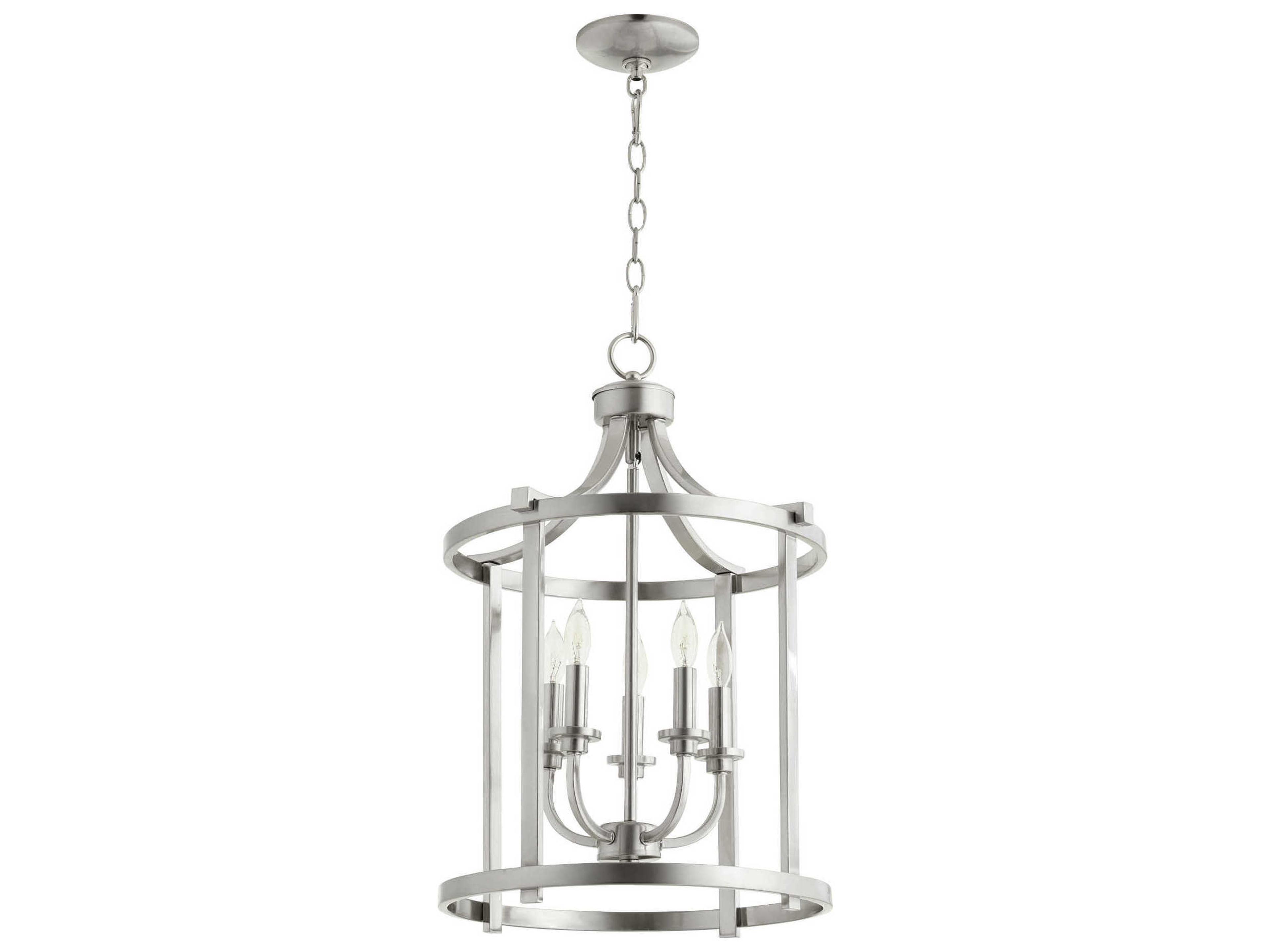 Lancaster 5-Light Satin Nickel Candelabra Chandelier
