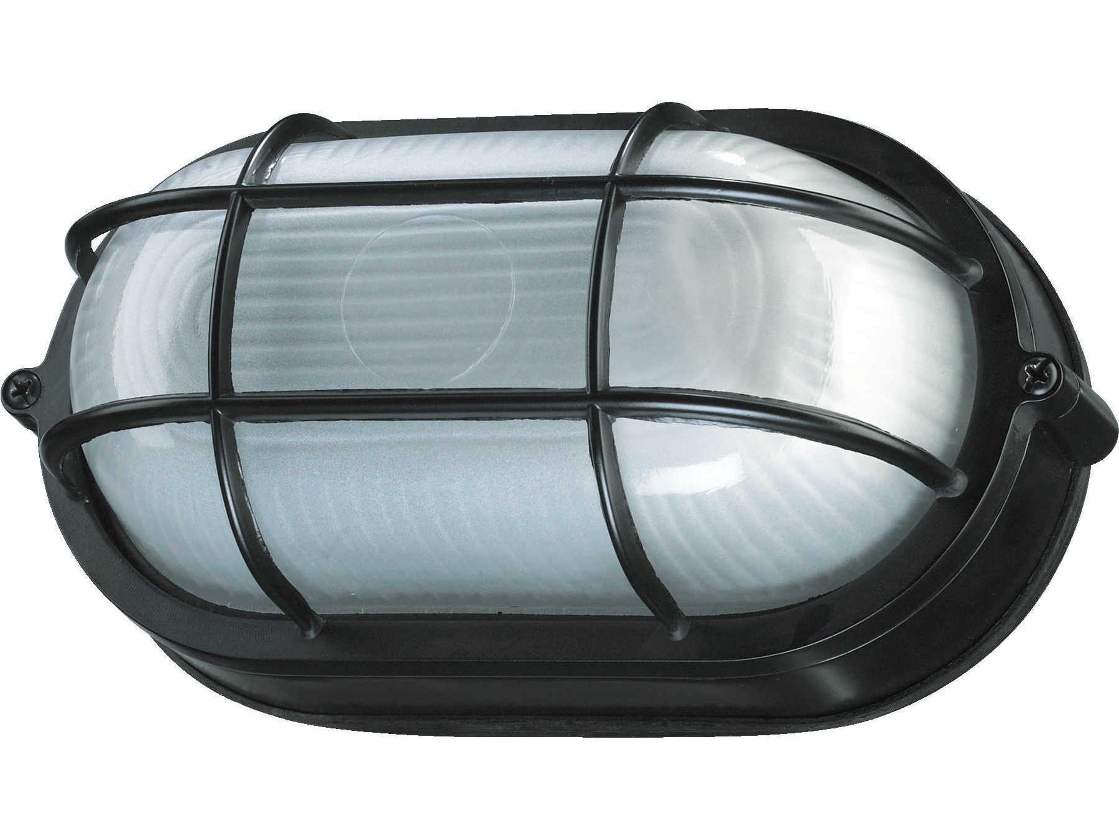 1-Light Black White Flush Mount