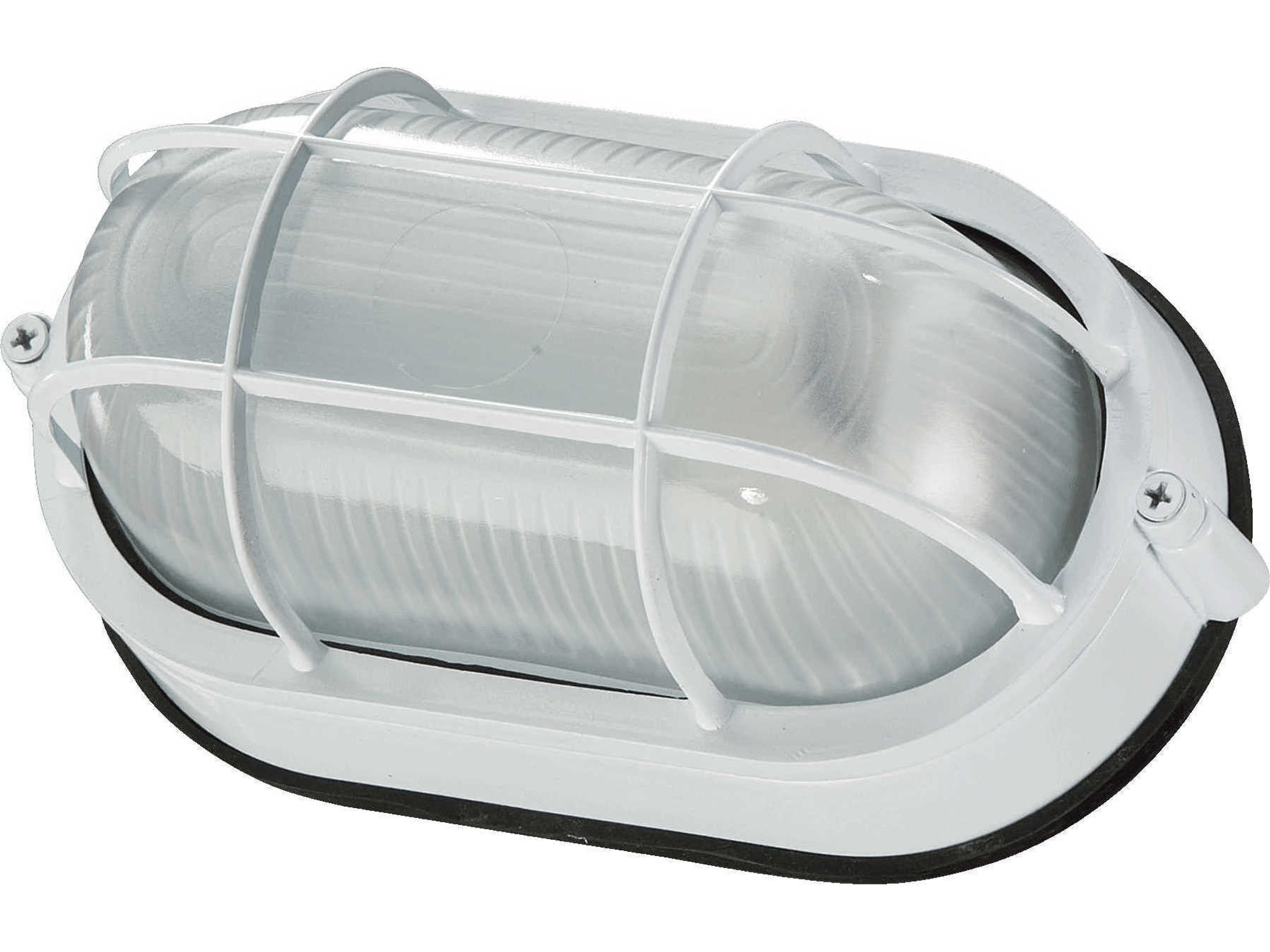 1-Light White Glass Flush Mount