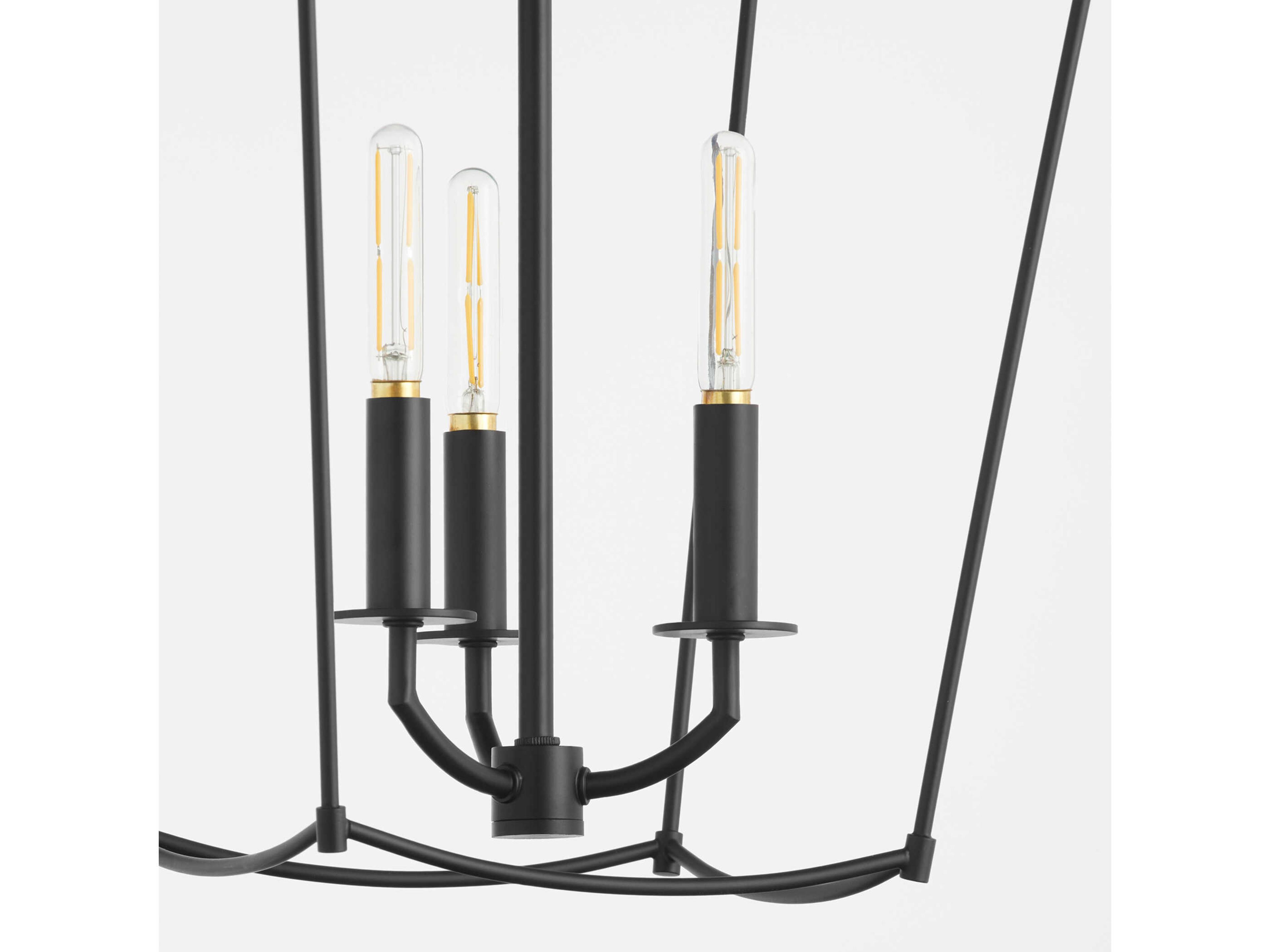 Quorum Mantle 3-Light Matte Black Mini Pendant