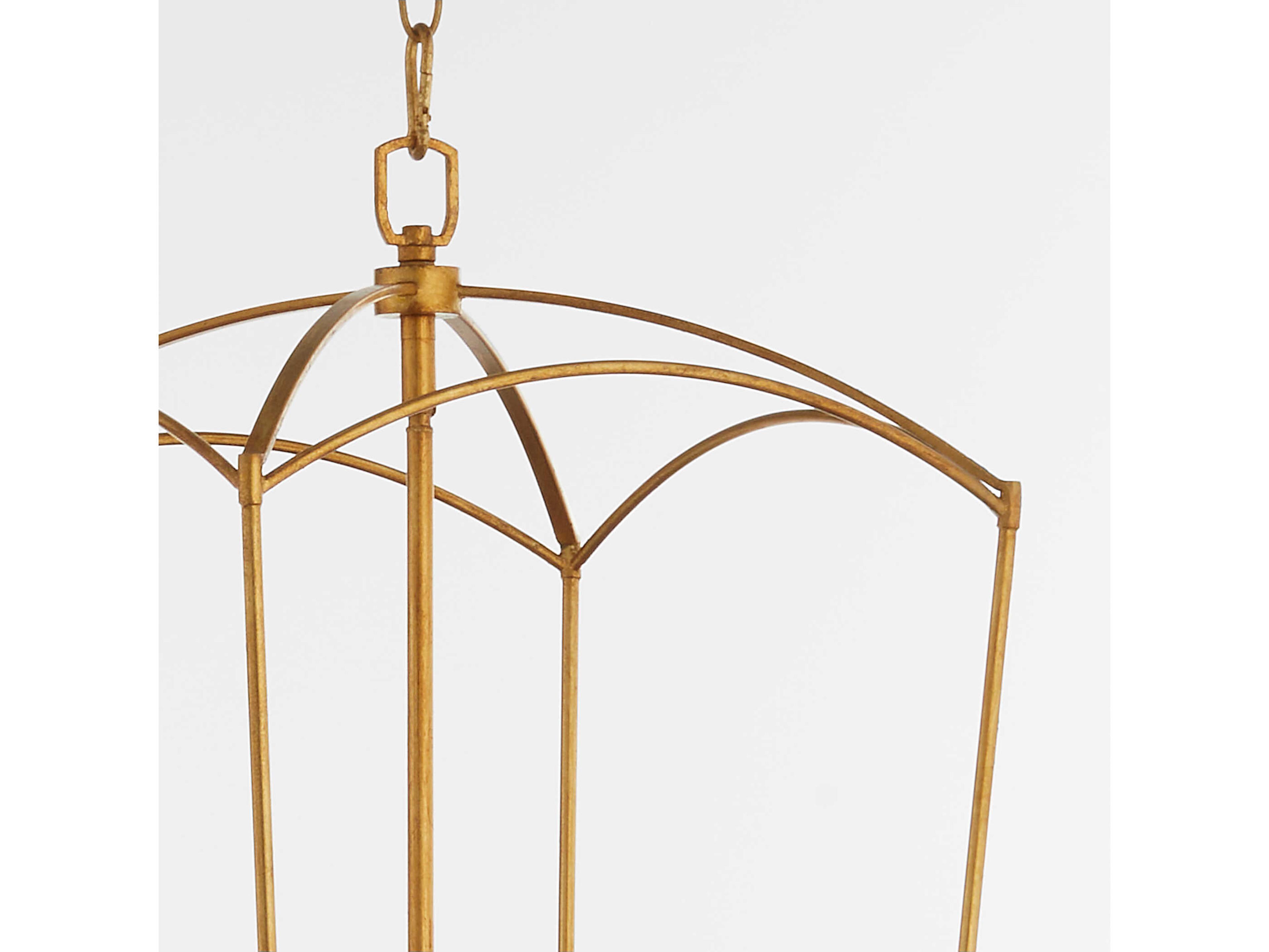 Quorum Mantle 4-Light Gold Leaf Pendant