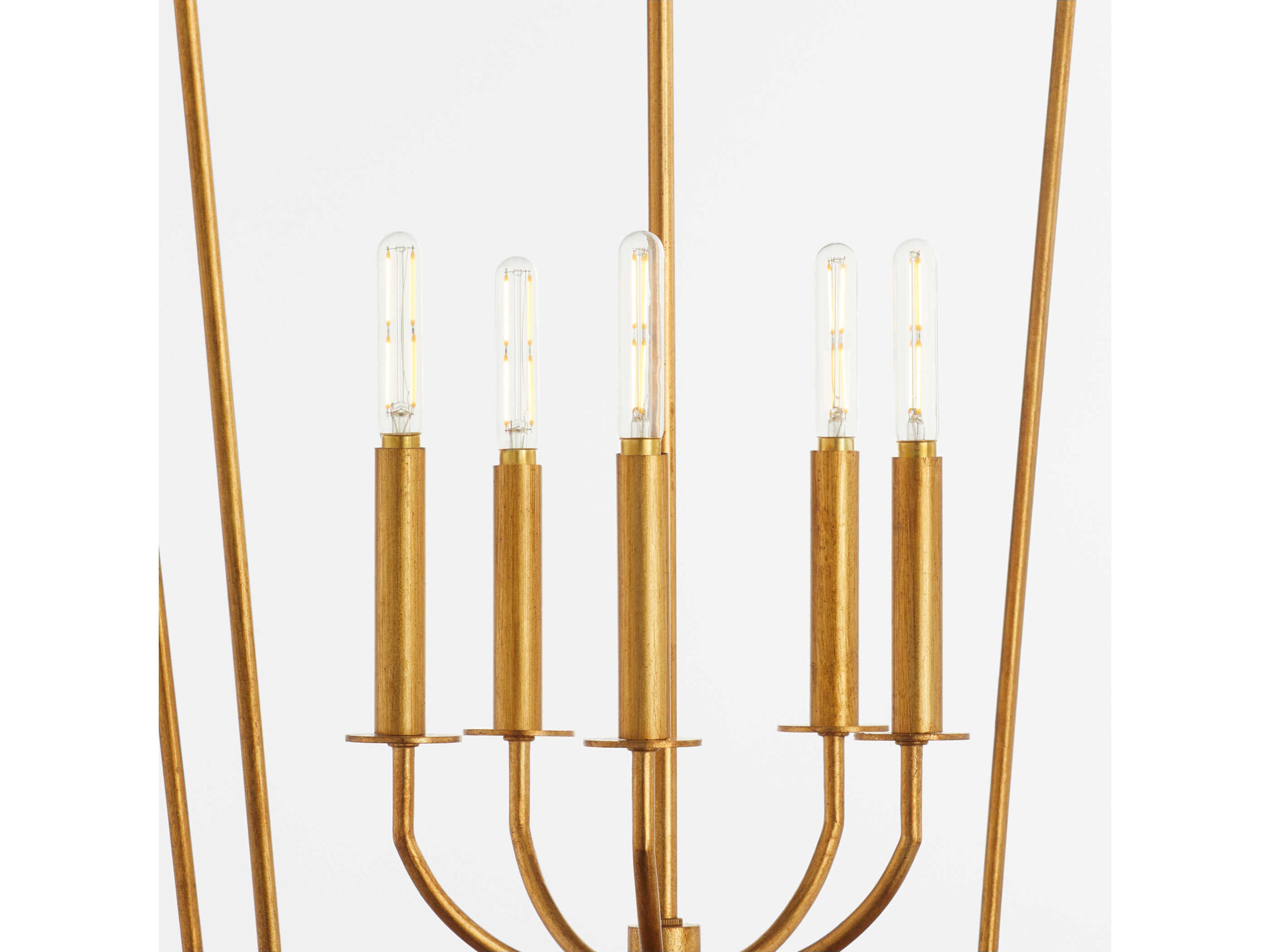 Quorum Mantle 5-Light Gold Leaf Pendant