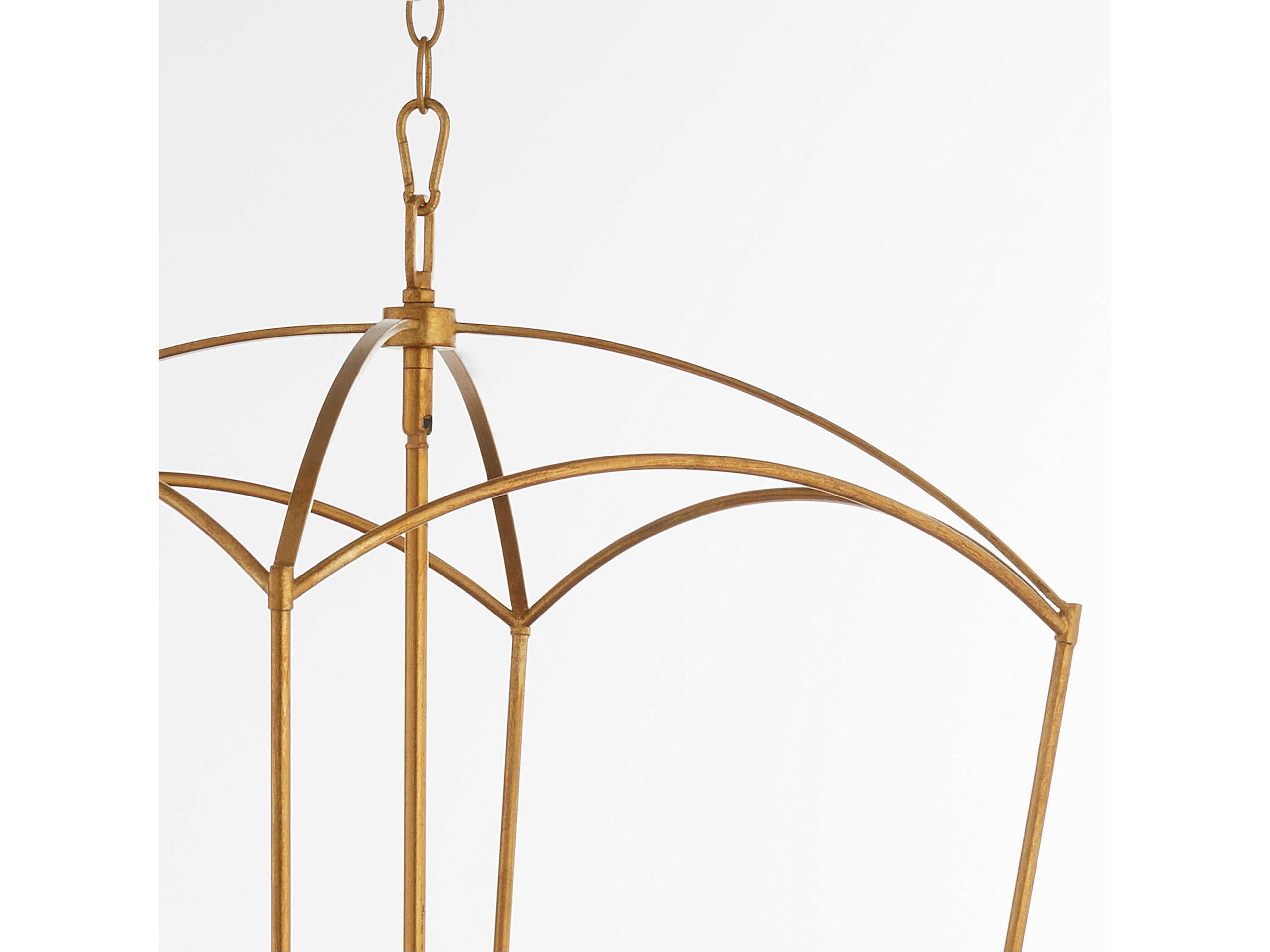 Quorum Mantle 5-Light Gold Leaf Pendant