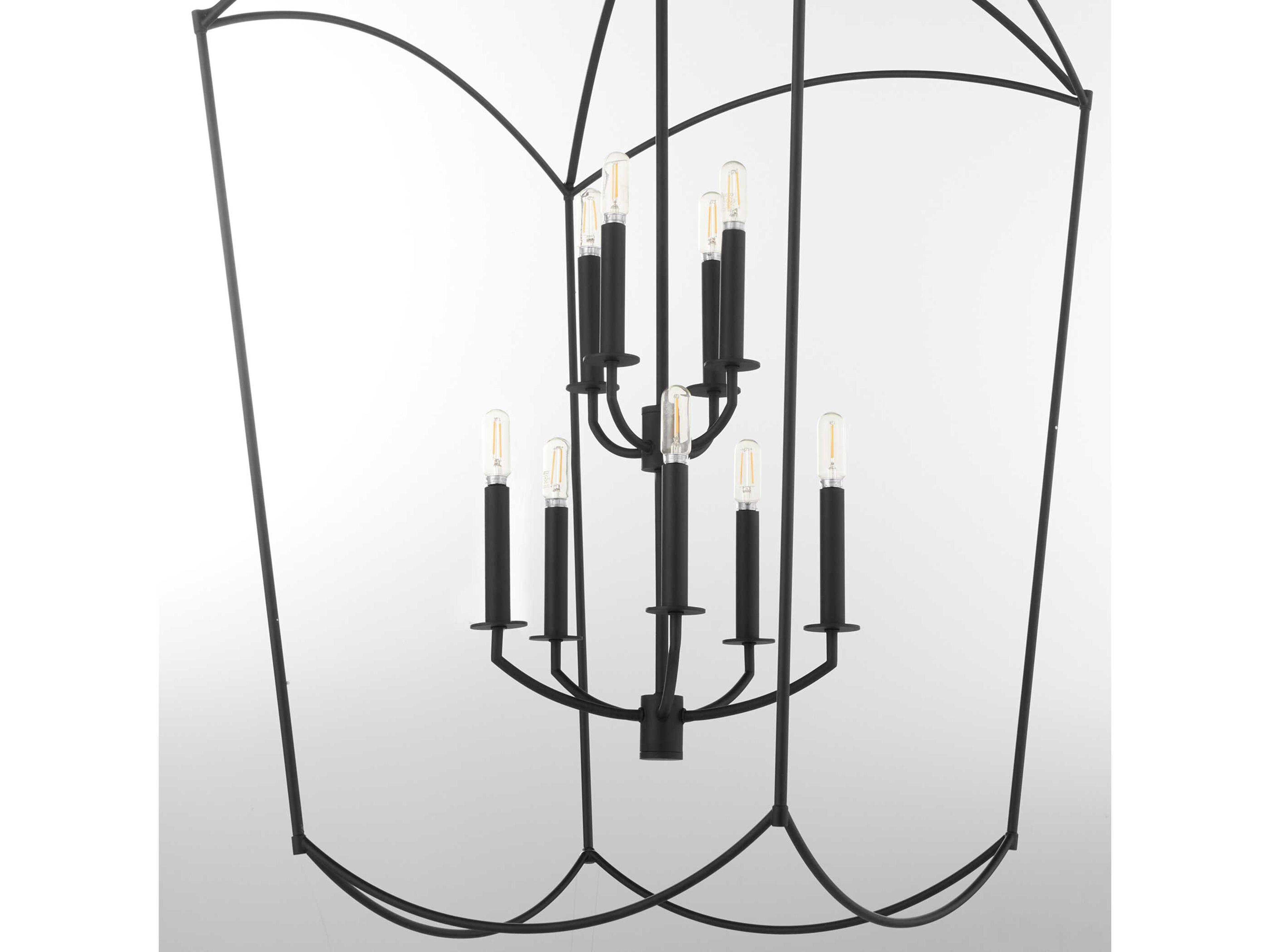 Quorum Mantle 9-Light Matte Black Pendant