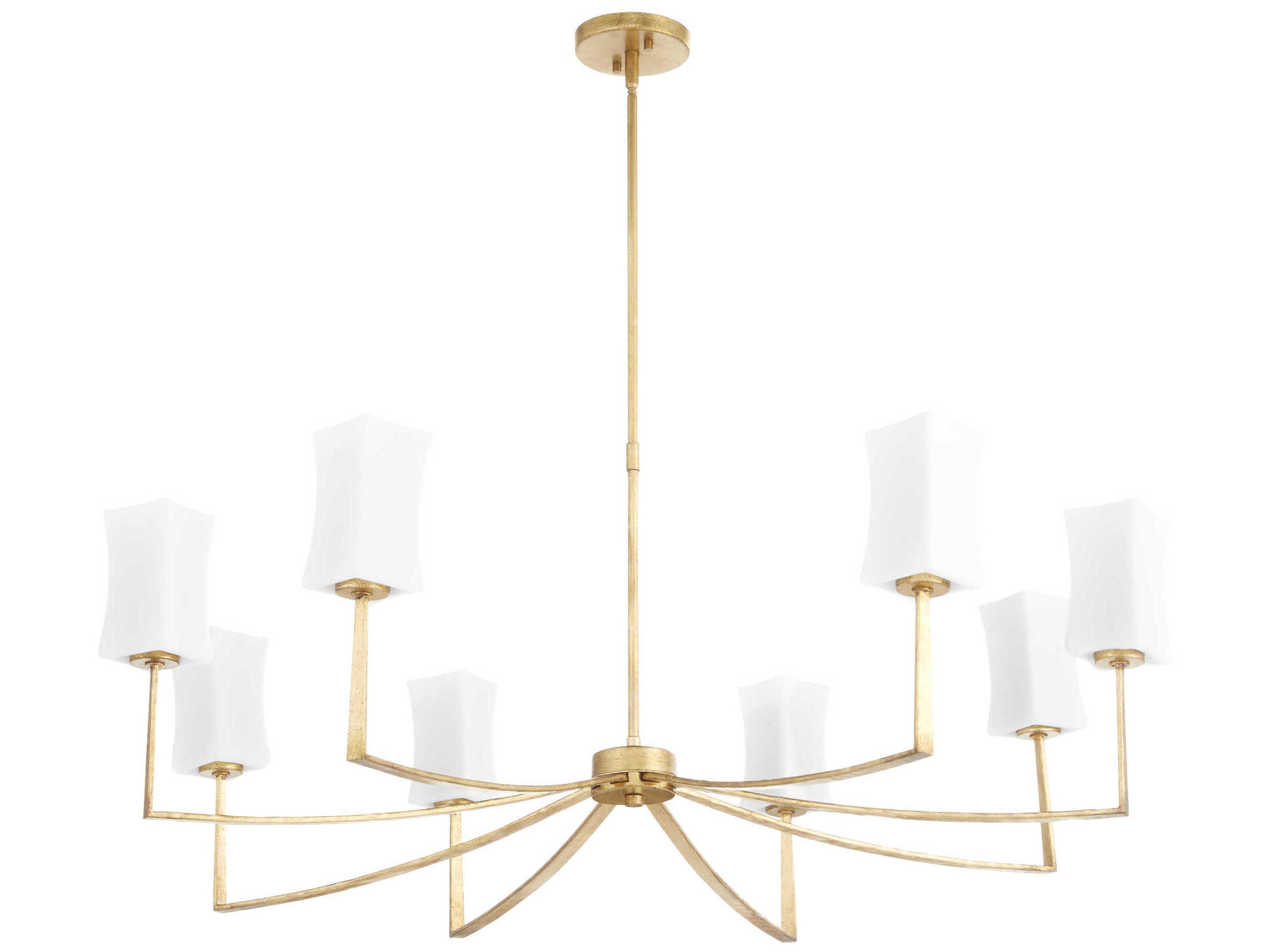 Ayala 8-Light Gold Leaf Chandelier