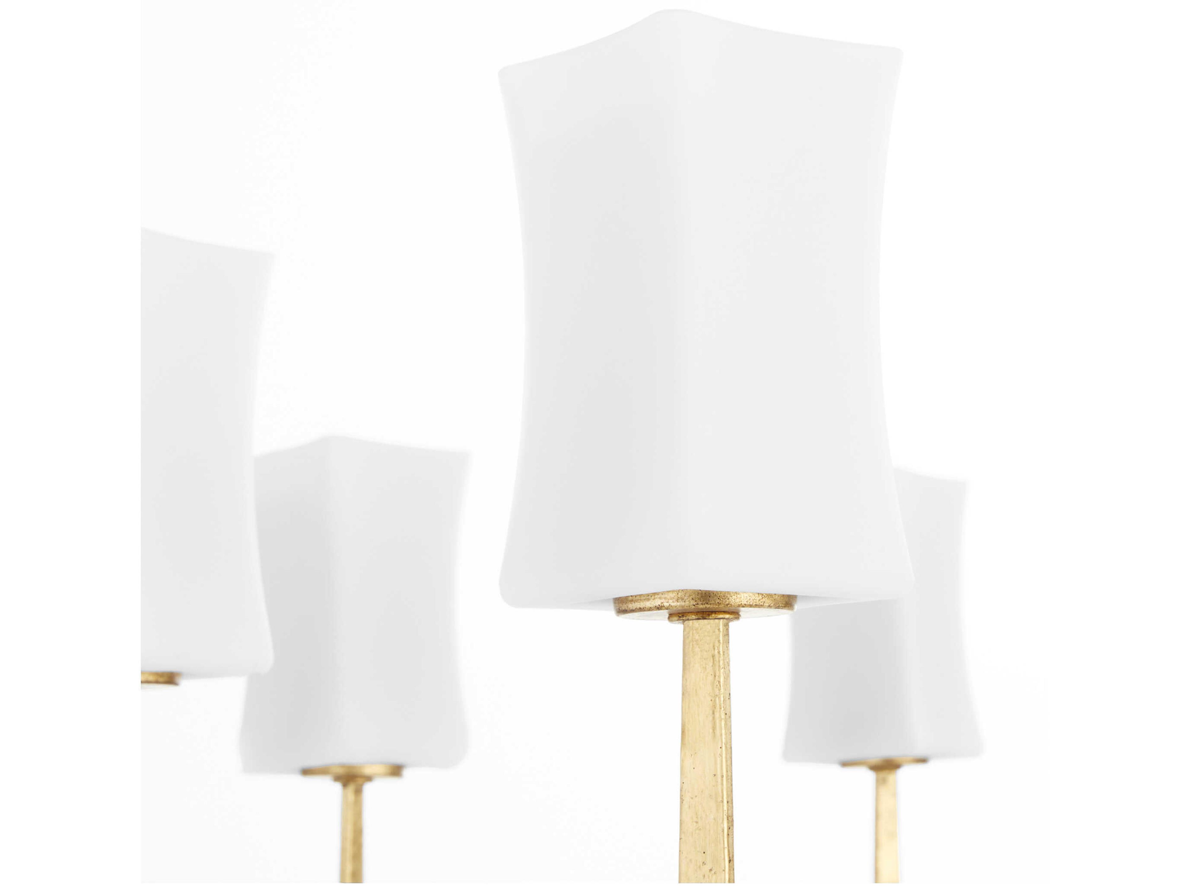 Quorum Ayala 8-Light Gold Leaf Chandelier