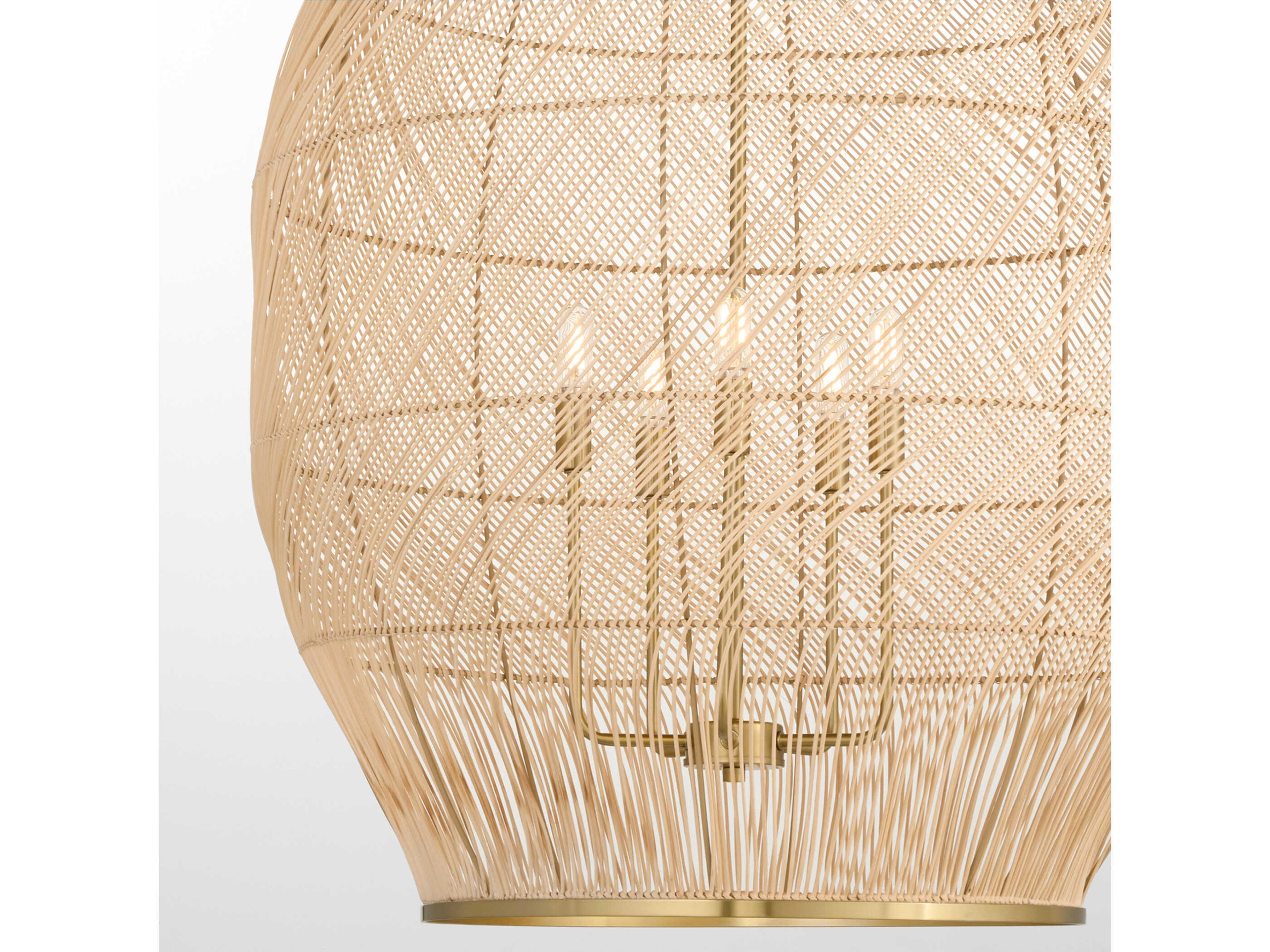 Quorum 5-Light Aged Brass Pendant