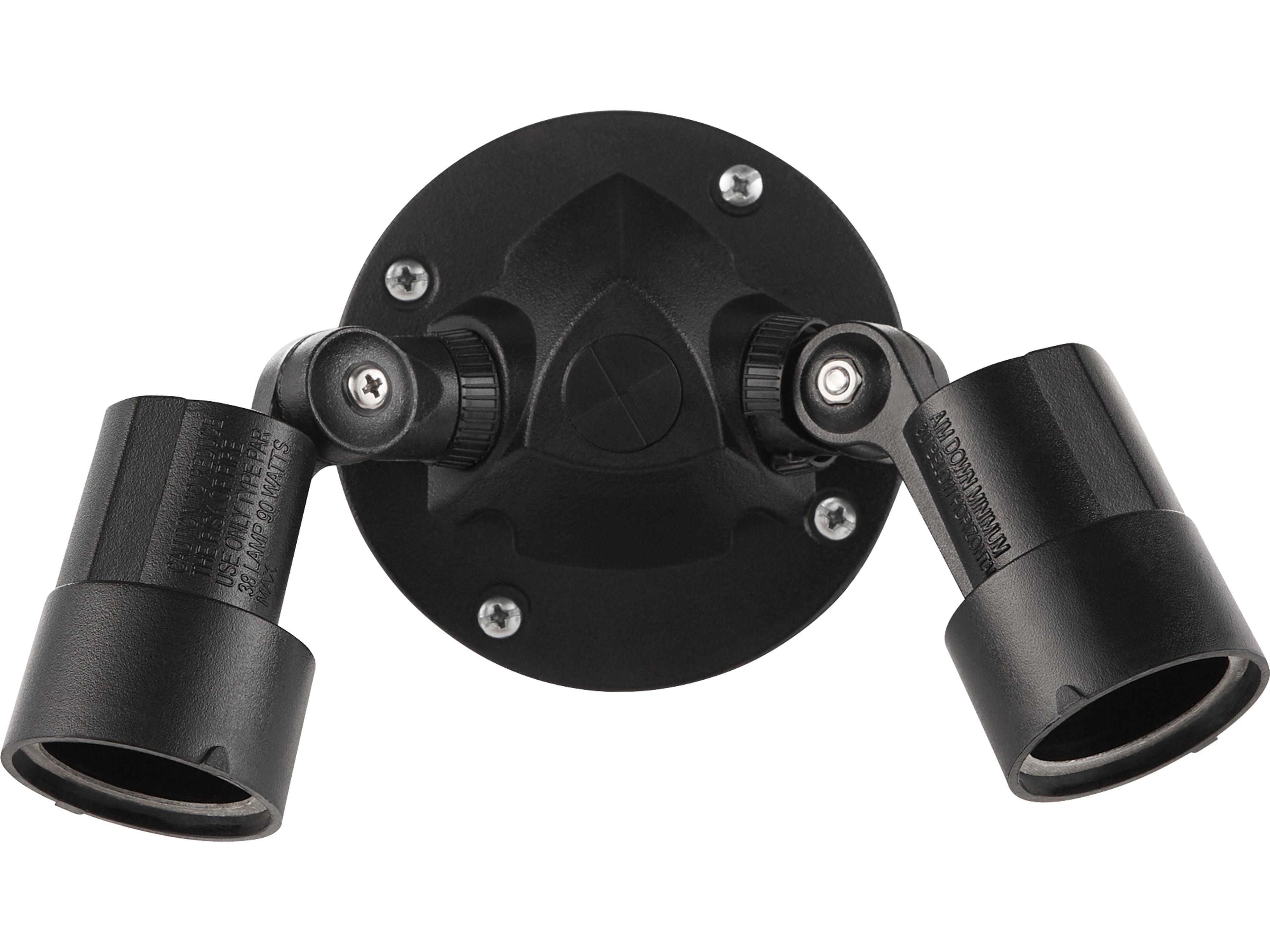 Quorum Outdoor 2-Light Black Spot Light