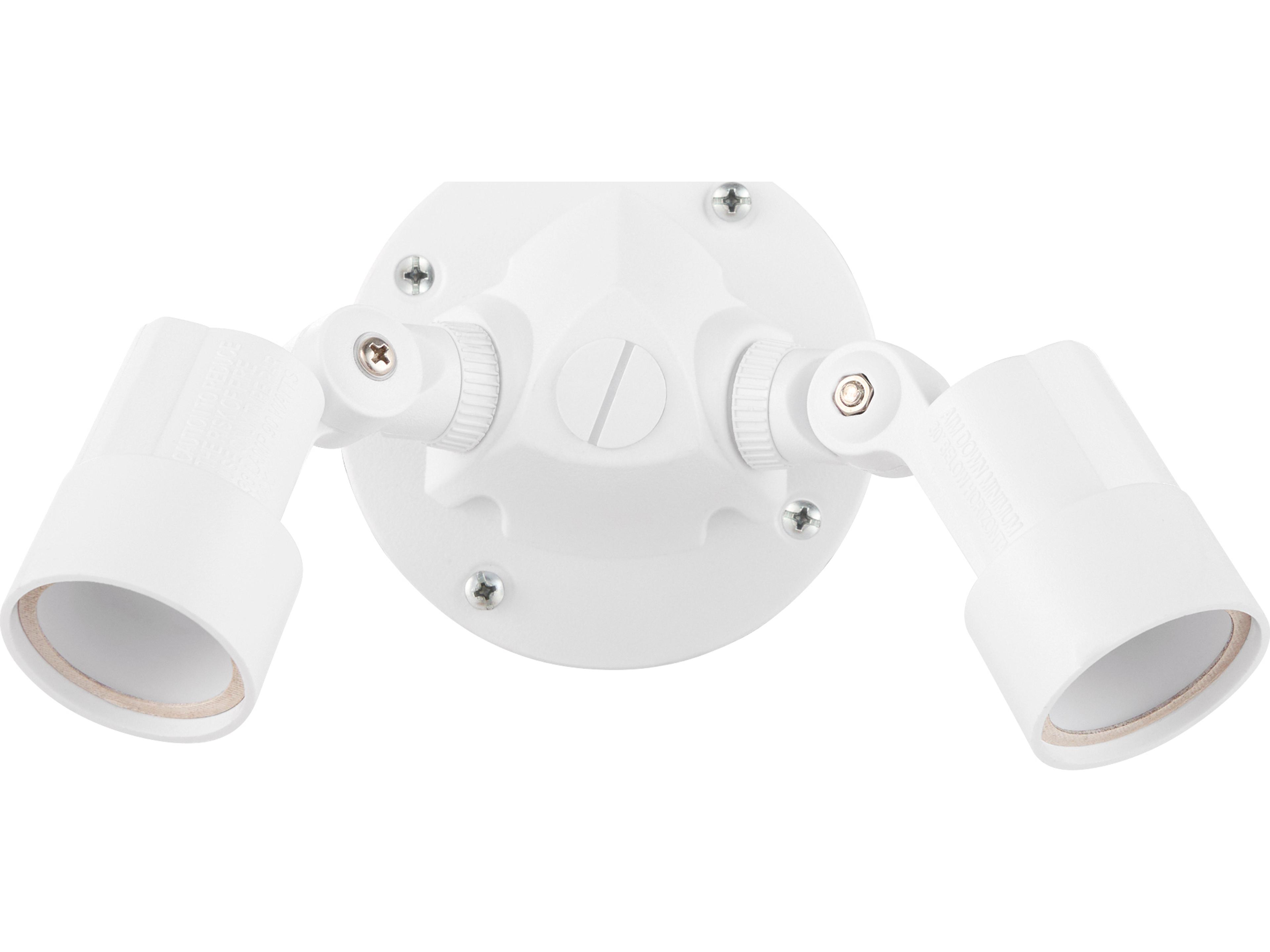 Quorum Outdoor 2-Light White Spot Light