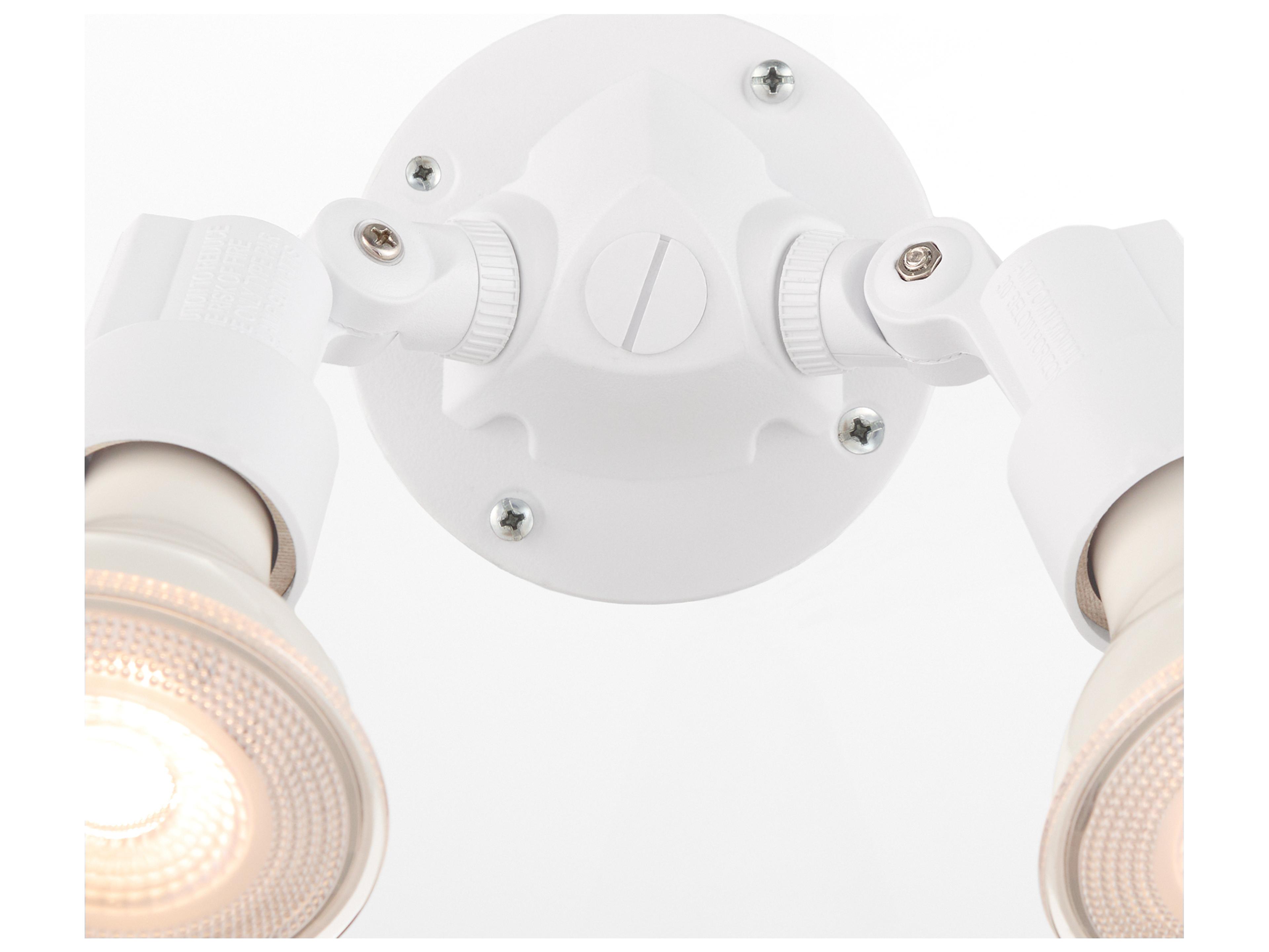 Quorum Outdoor 2-Light White Spot Light