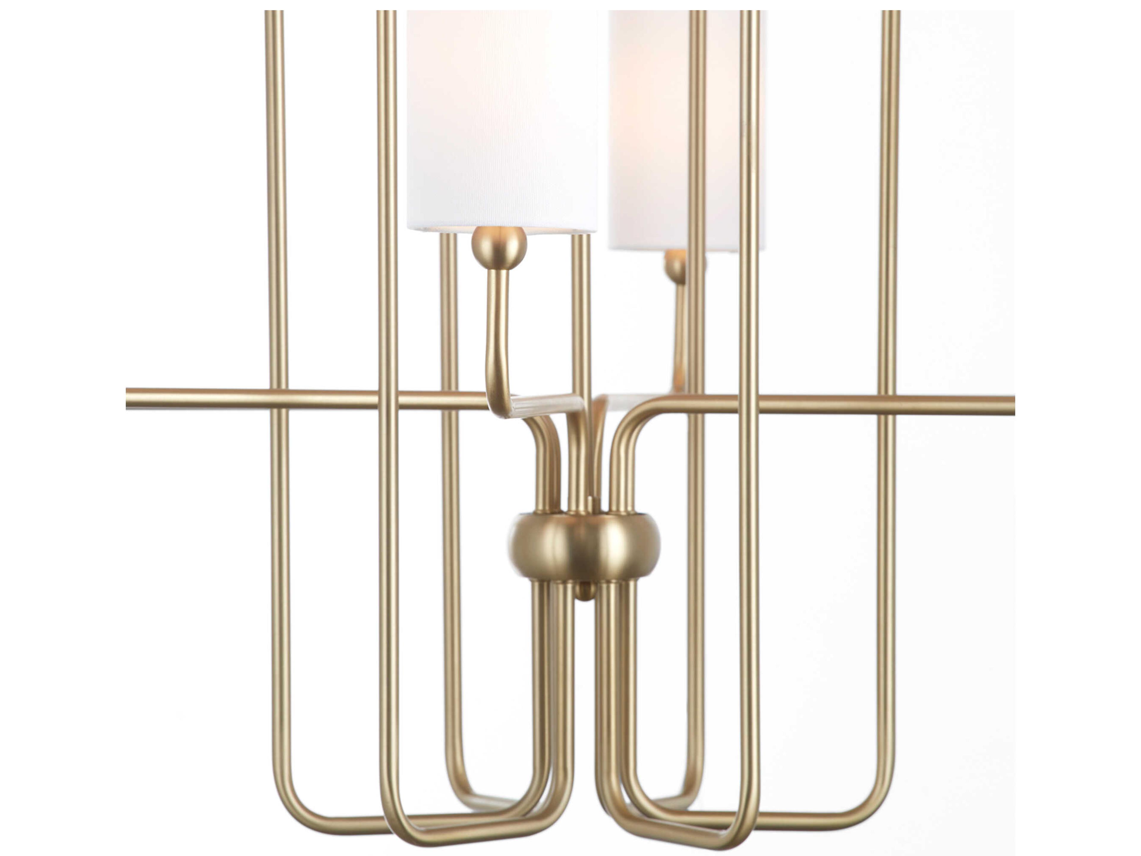 Quorum Charlotte 12-Light Aged Brass Cylinder Chandelier