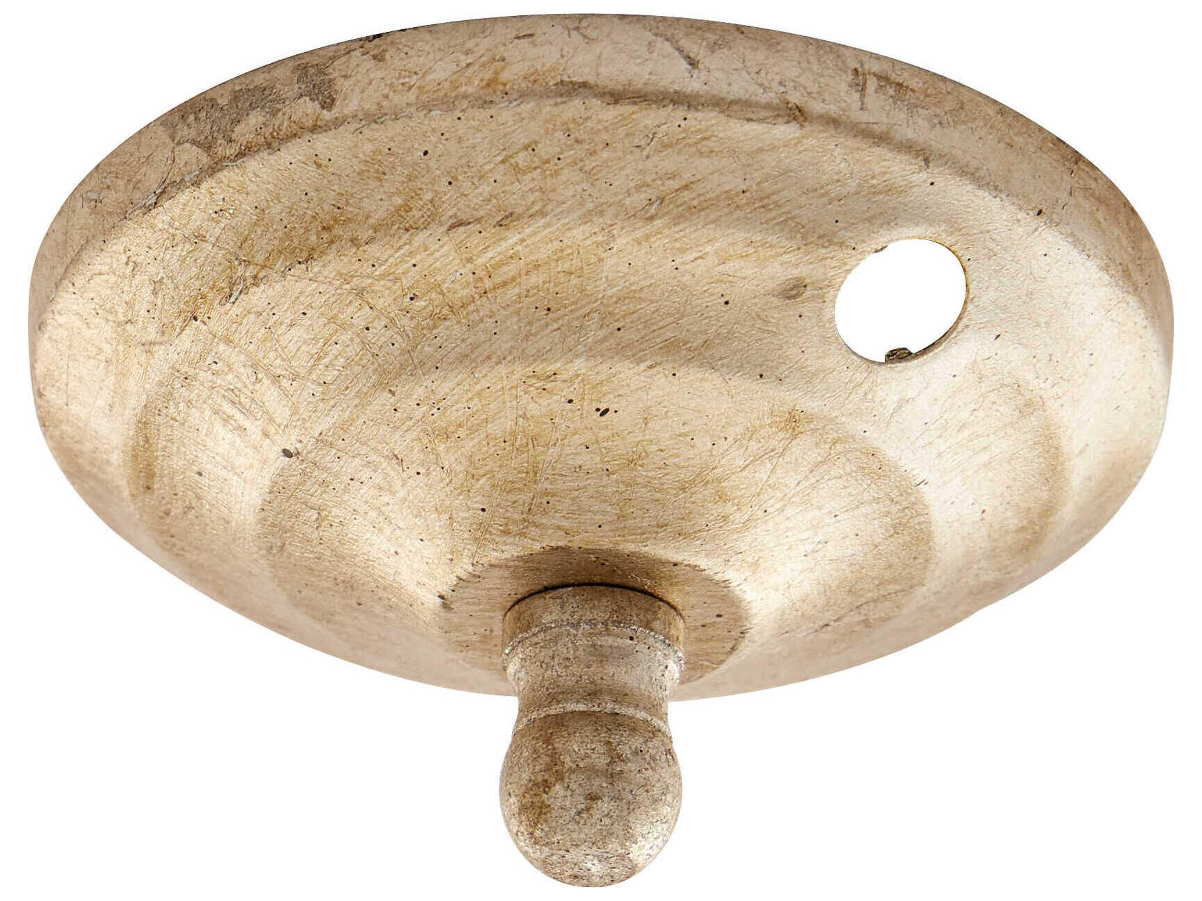 Quorum Aged Silver Leaf Bowl Kit Cap