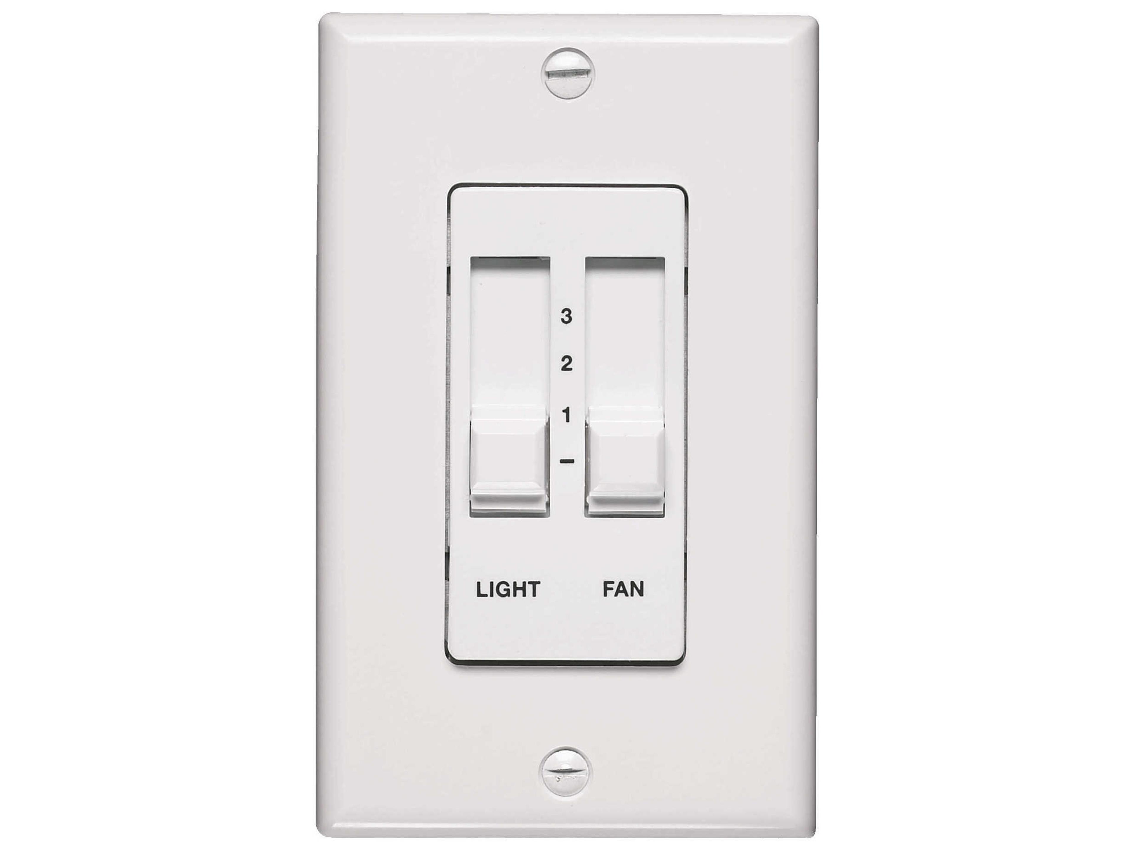 Quorum White Fan/Light Slider Control