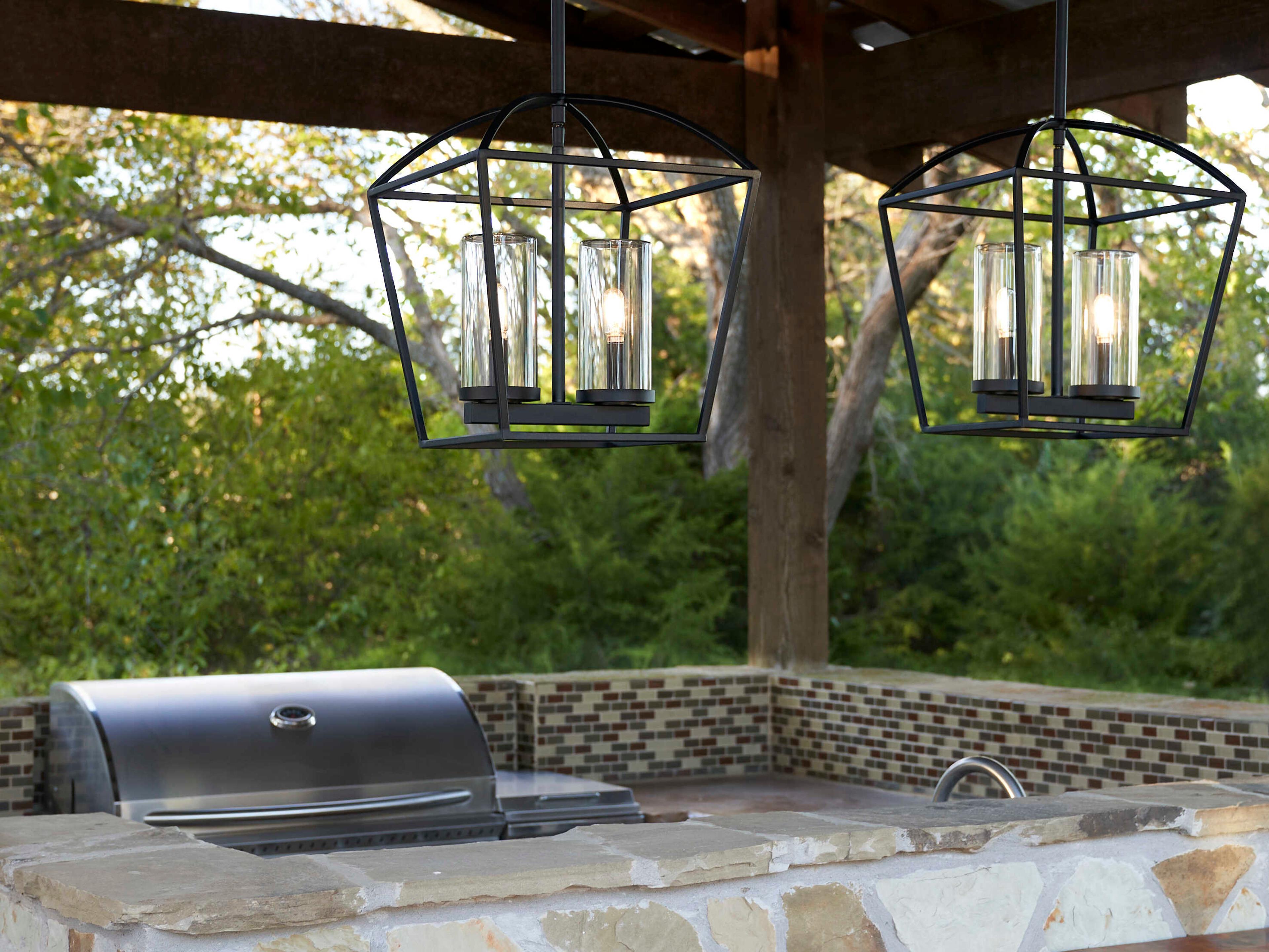 Quorum Odeon 2-Light Outdoor Hanging Light