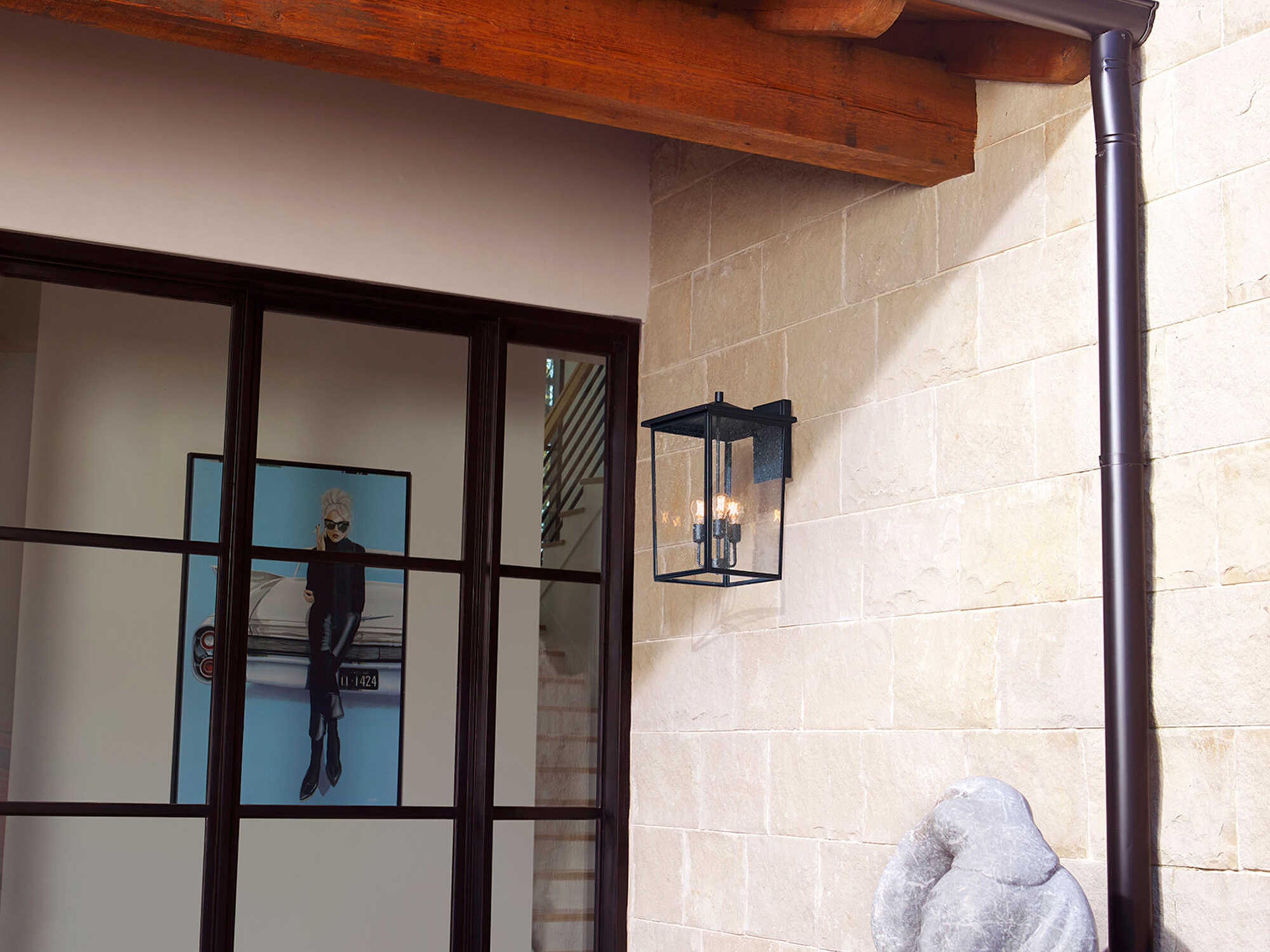 Quorum Riverside 3-Light Outdoor Wall Light