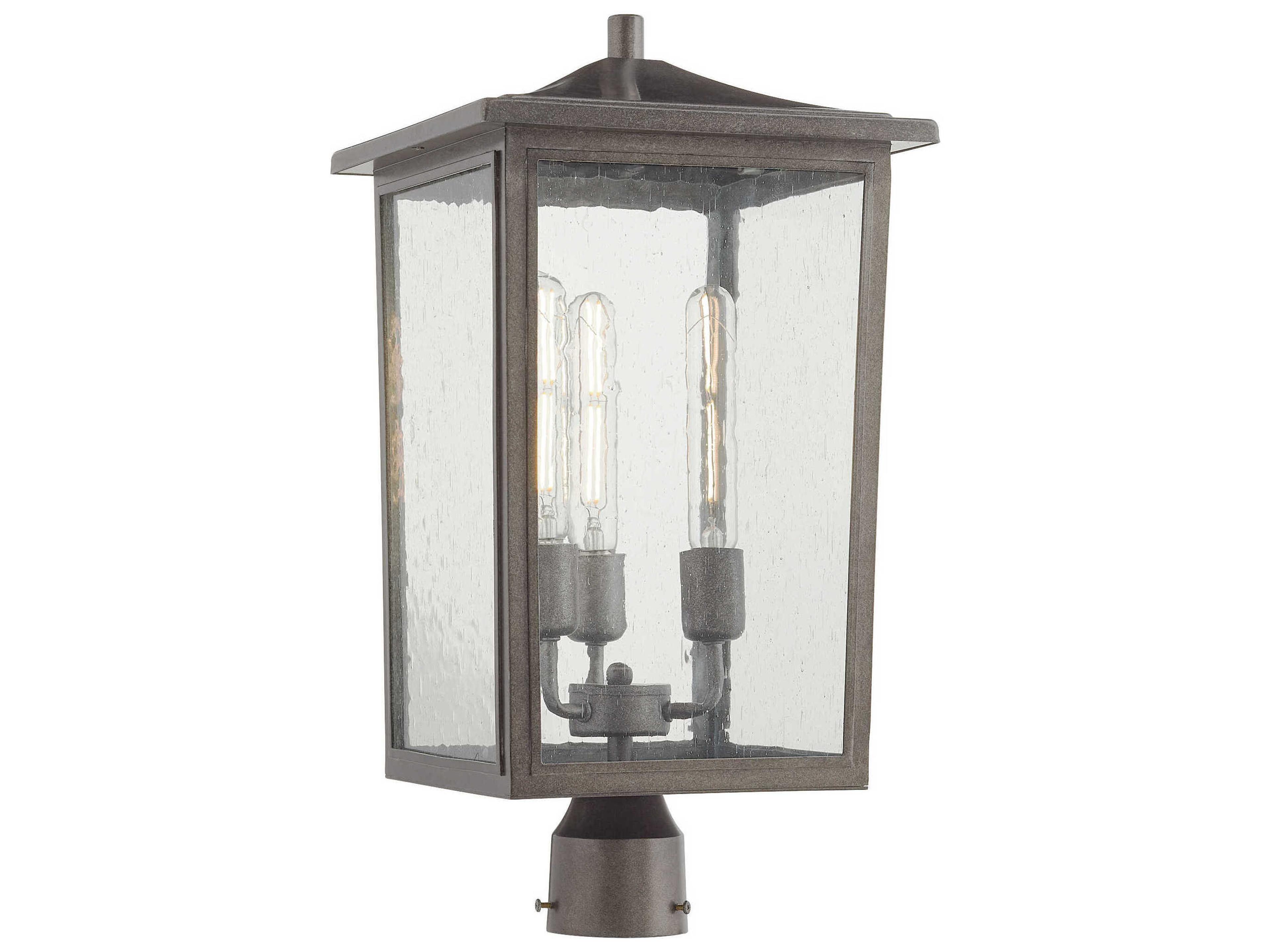 Quorum Riverside 3-Light Outdoor Post Light