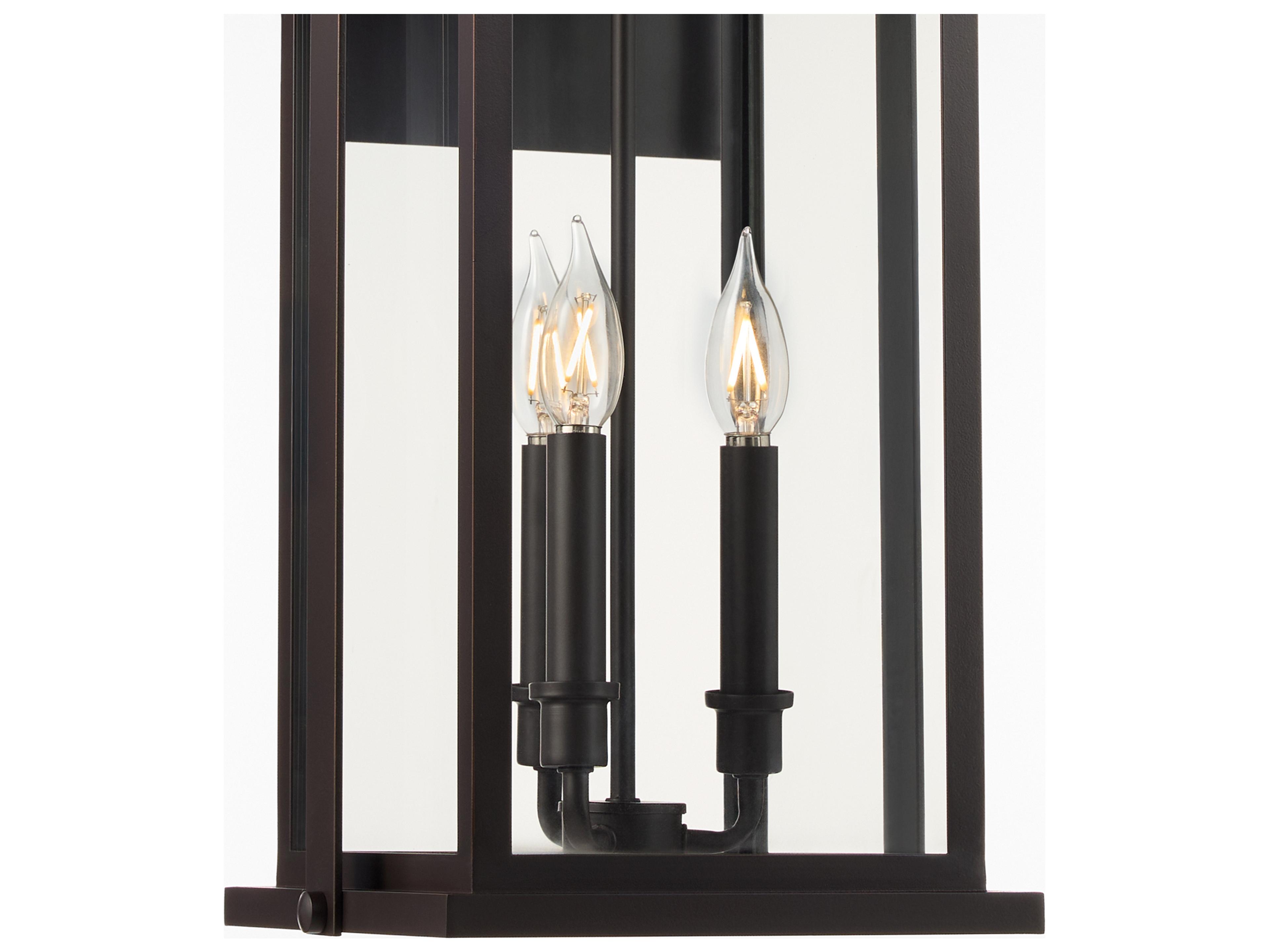 Quorum Downey 3-Light Outdoor Wall Light