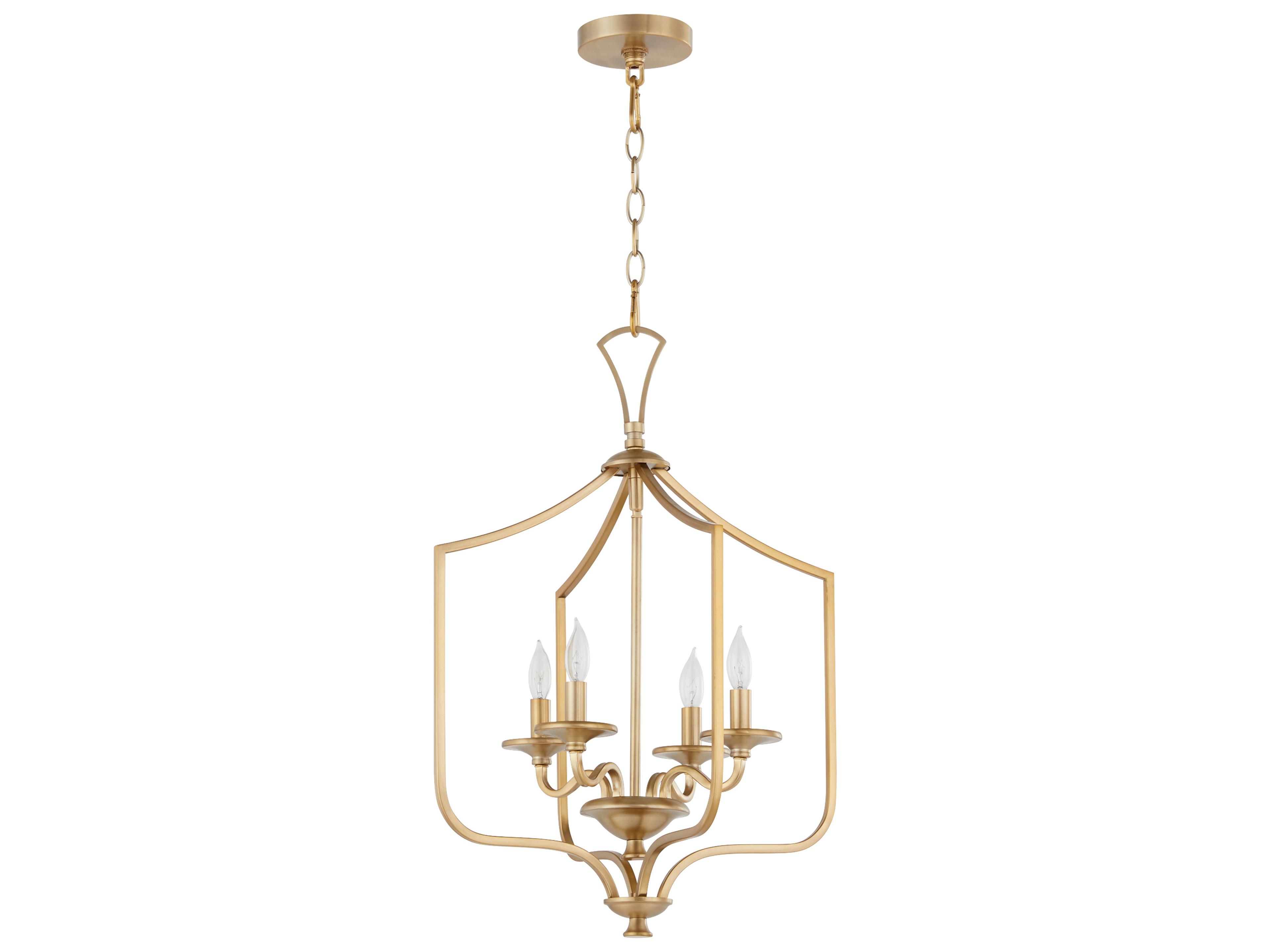 Maryse 4-Light Aged Brass Pendant