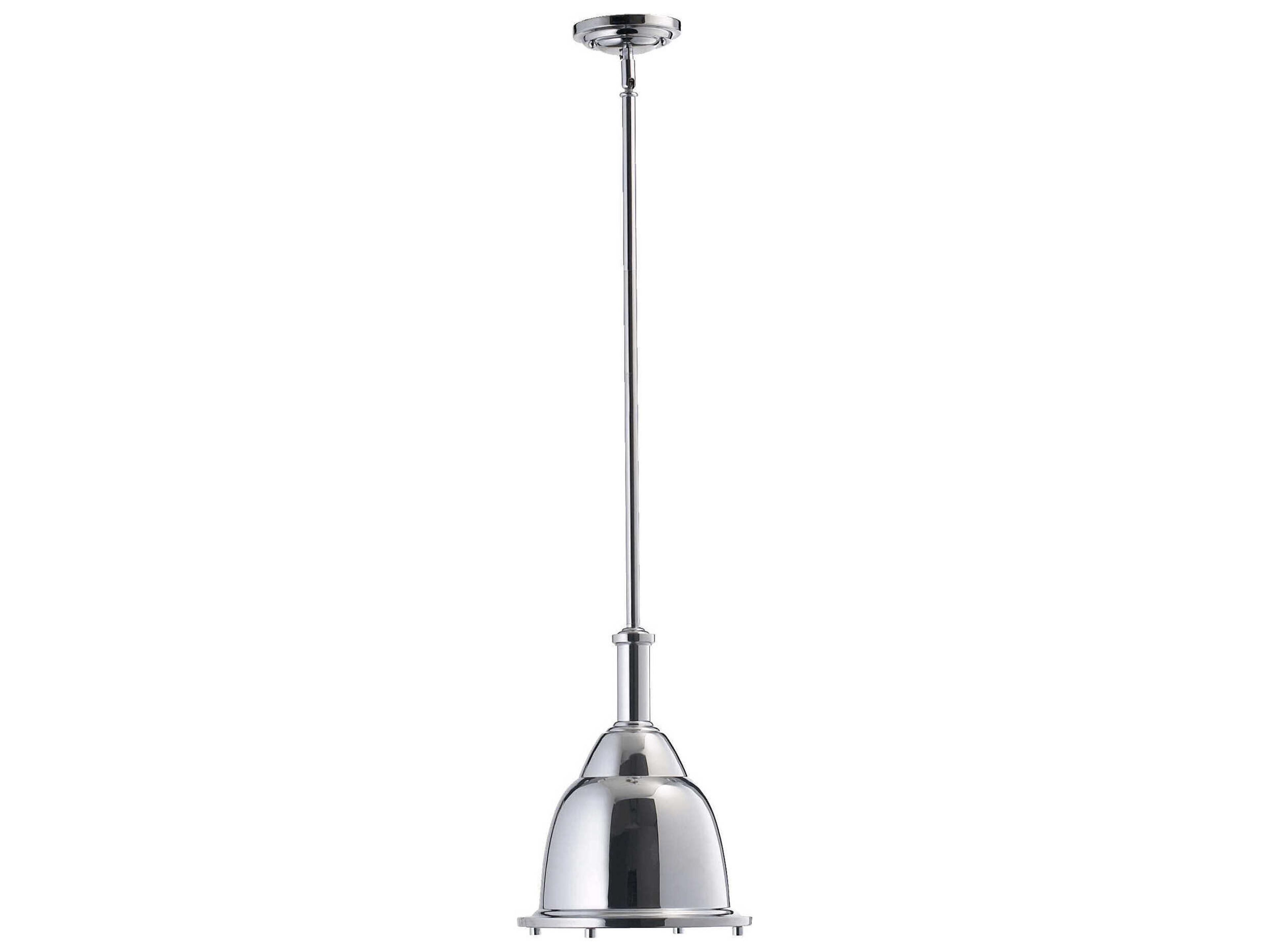 1-Light Chrome Dome Mini Pendant