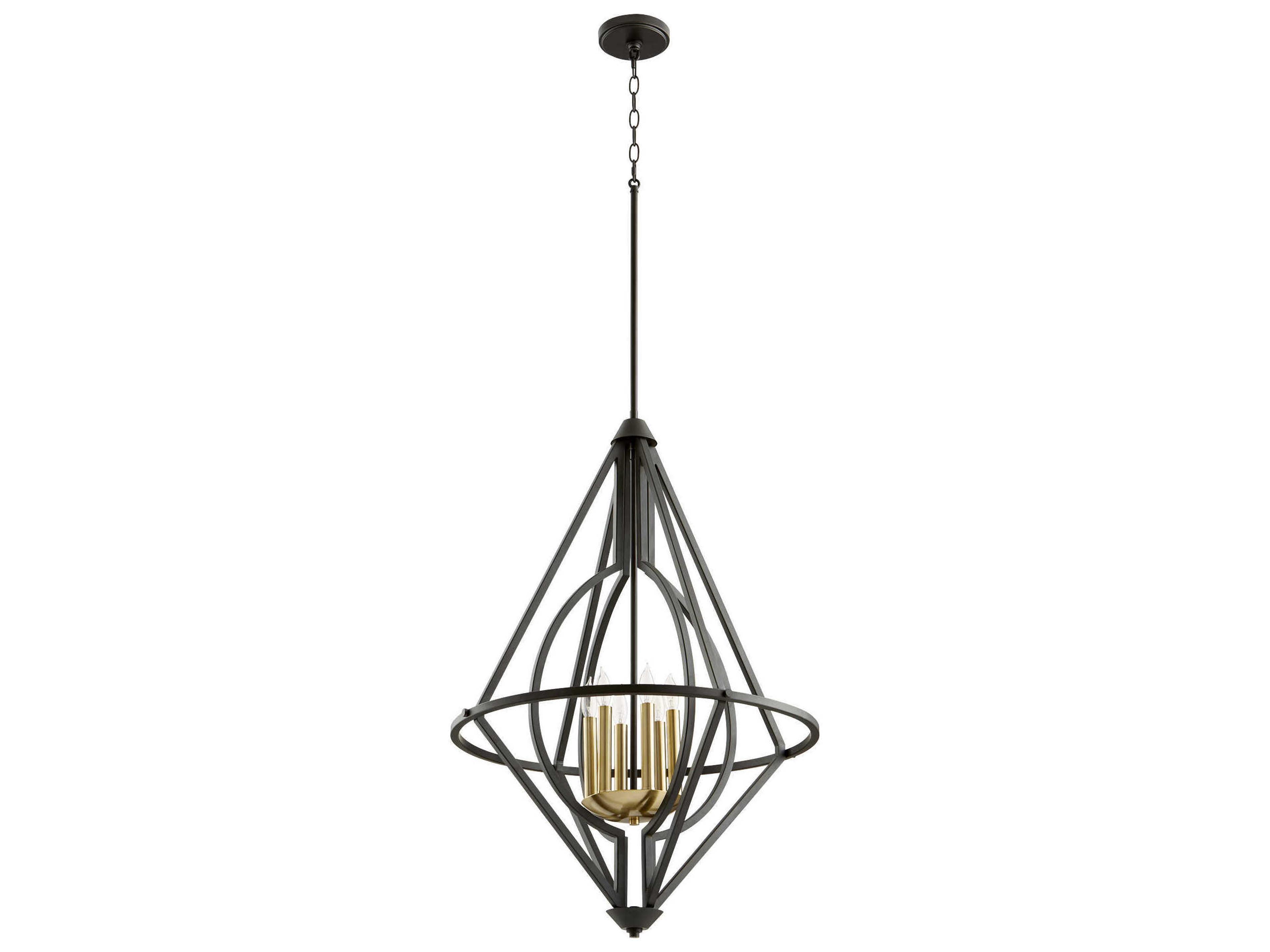 6-Light Noir Black Pendant
