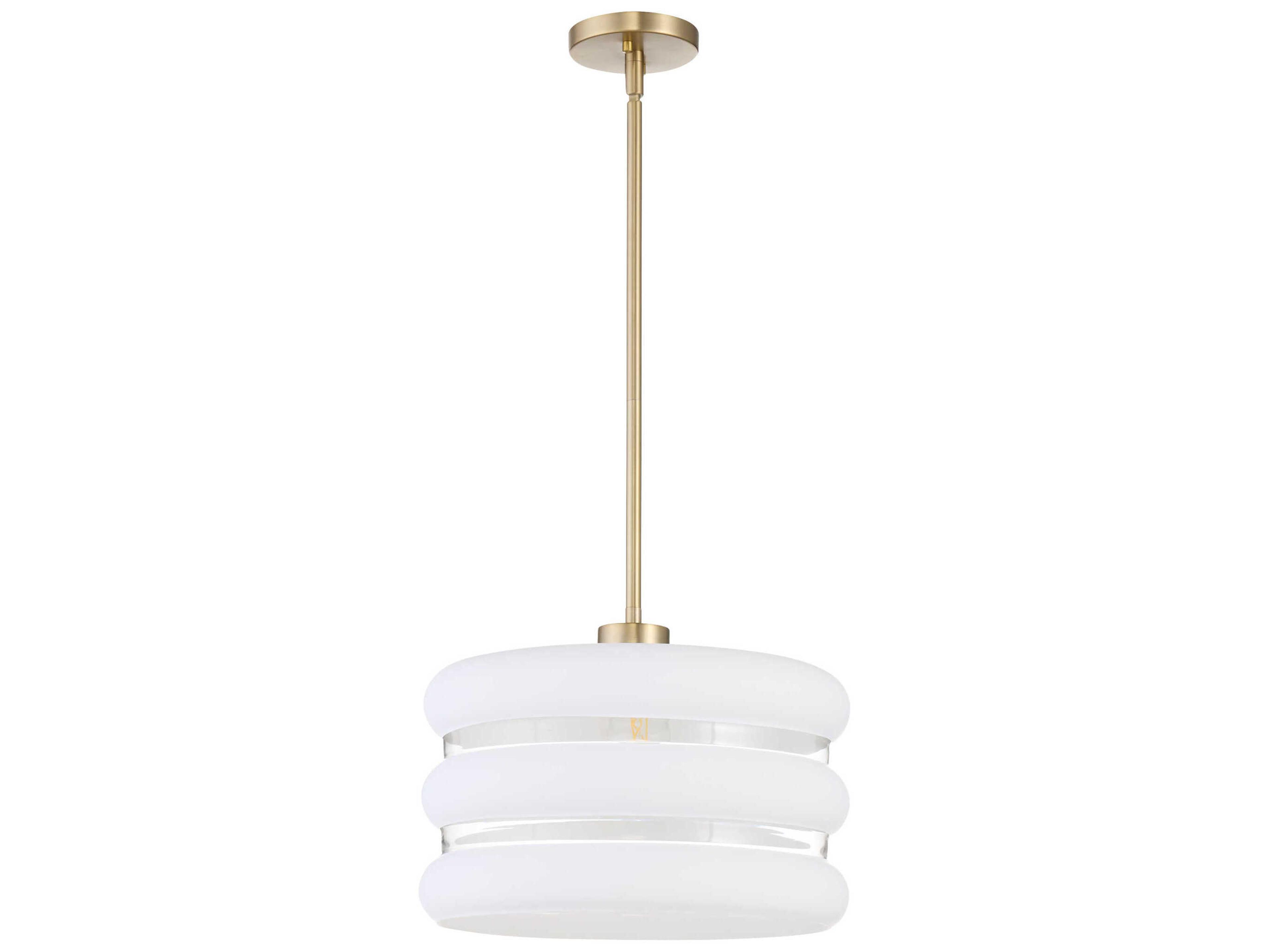 Gillis 1-Light Aged Brass Pendant