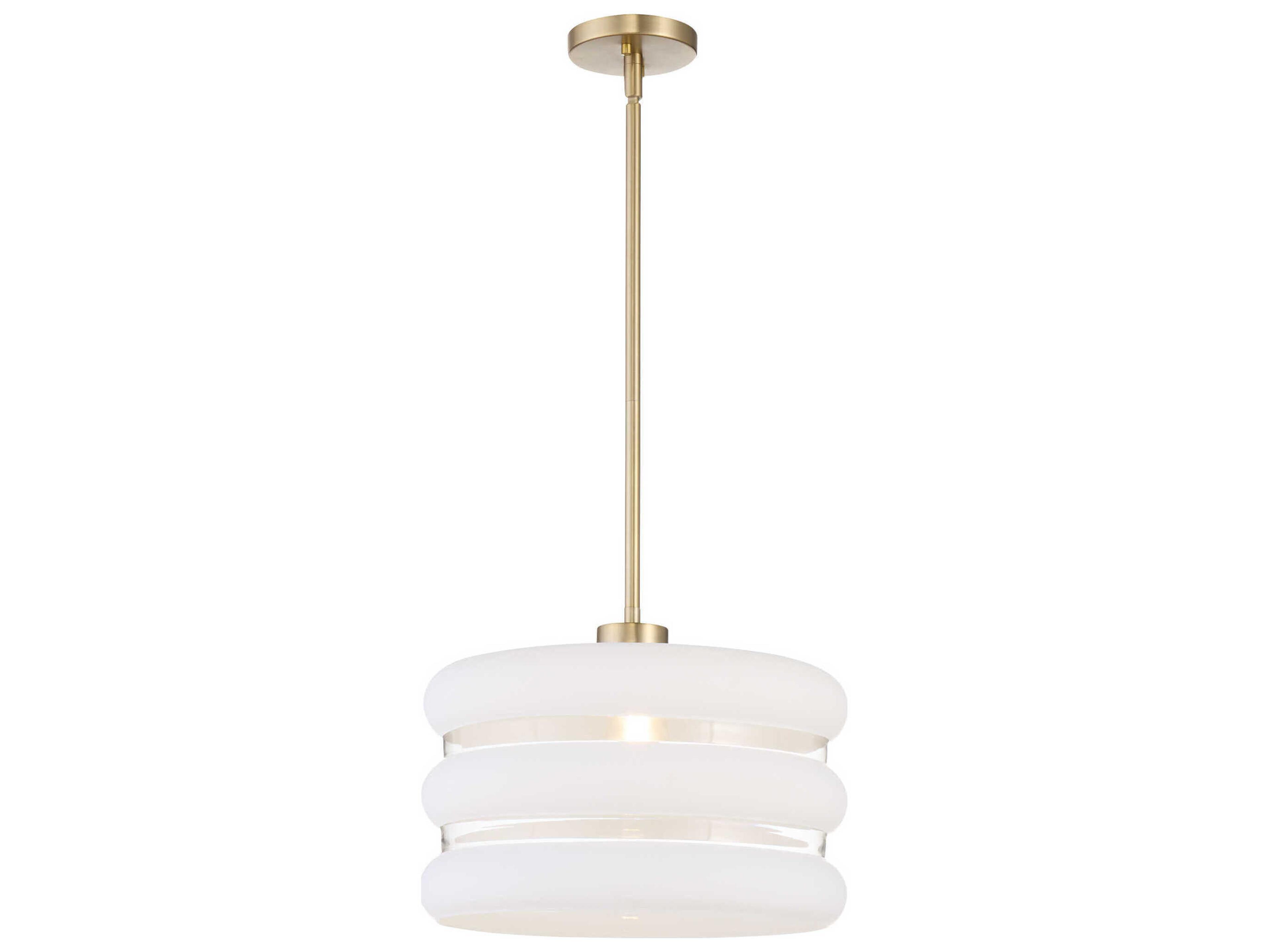 Quorum Gillis 1-Light Aged Brass Pendant