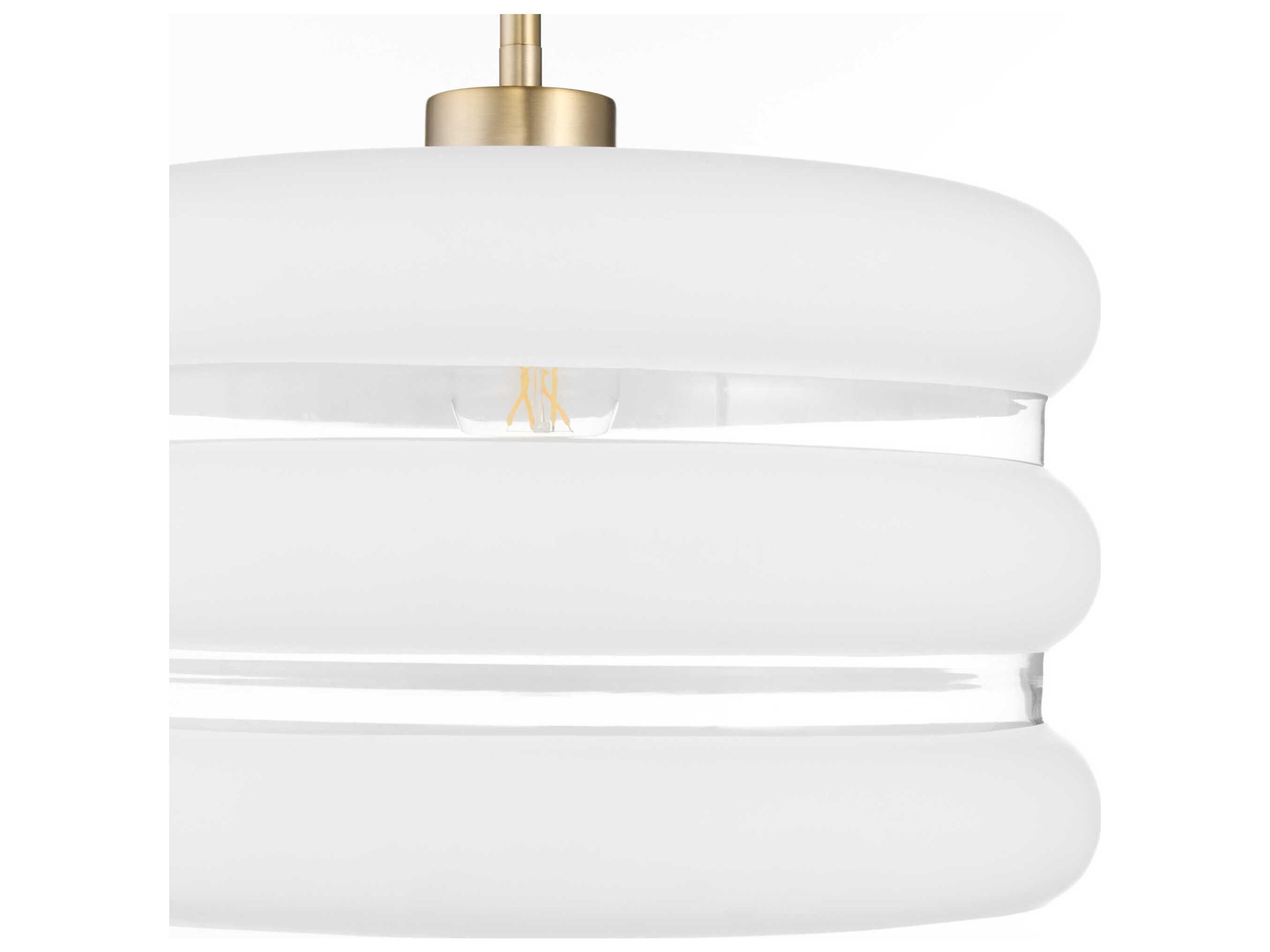 Quorum Gillis 1-Light Aged Brass Pendant