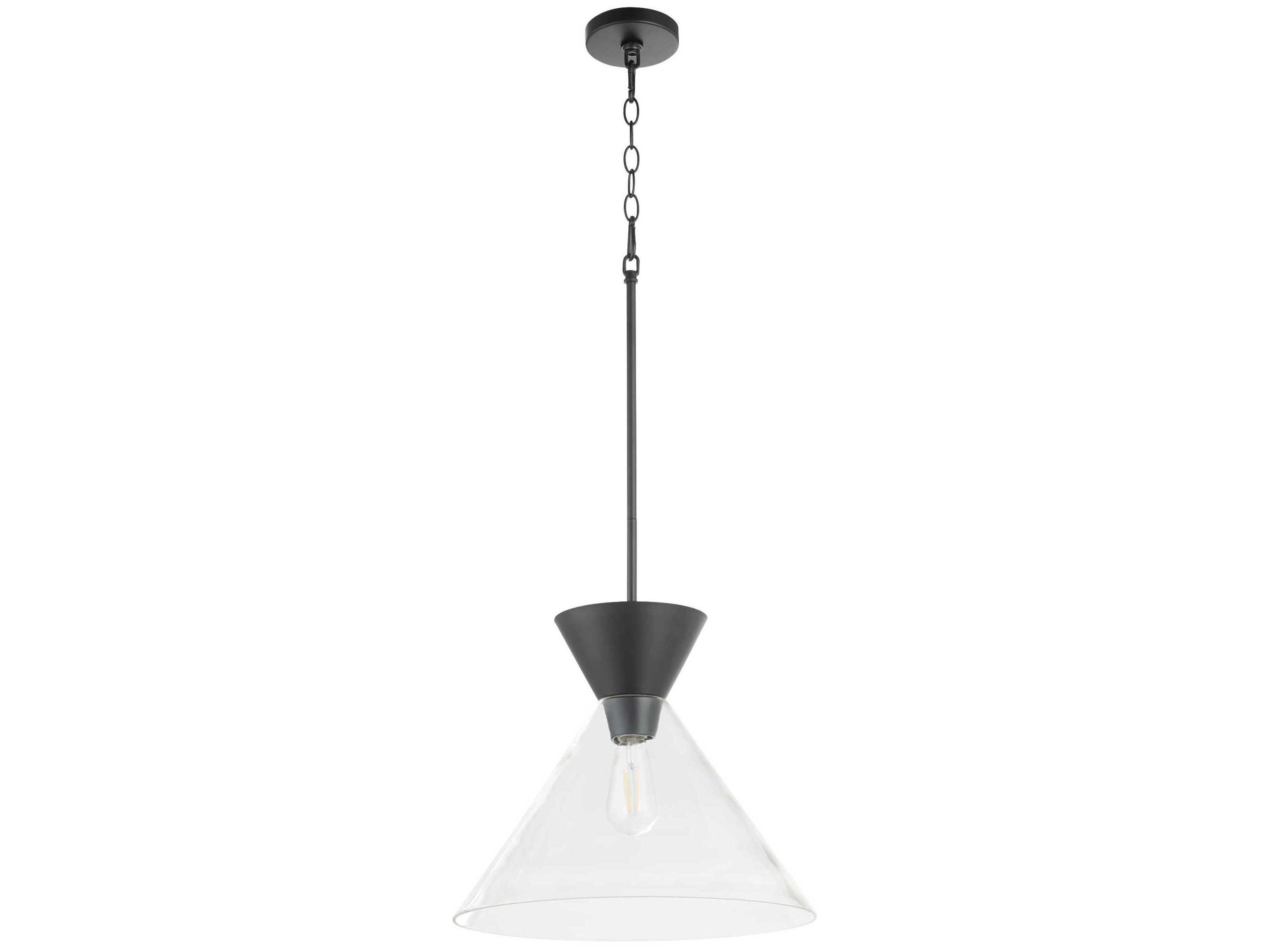 Beldar 1-Light Matte Black Pendant